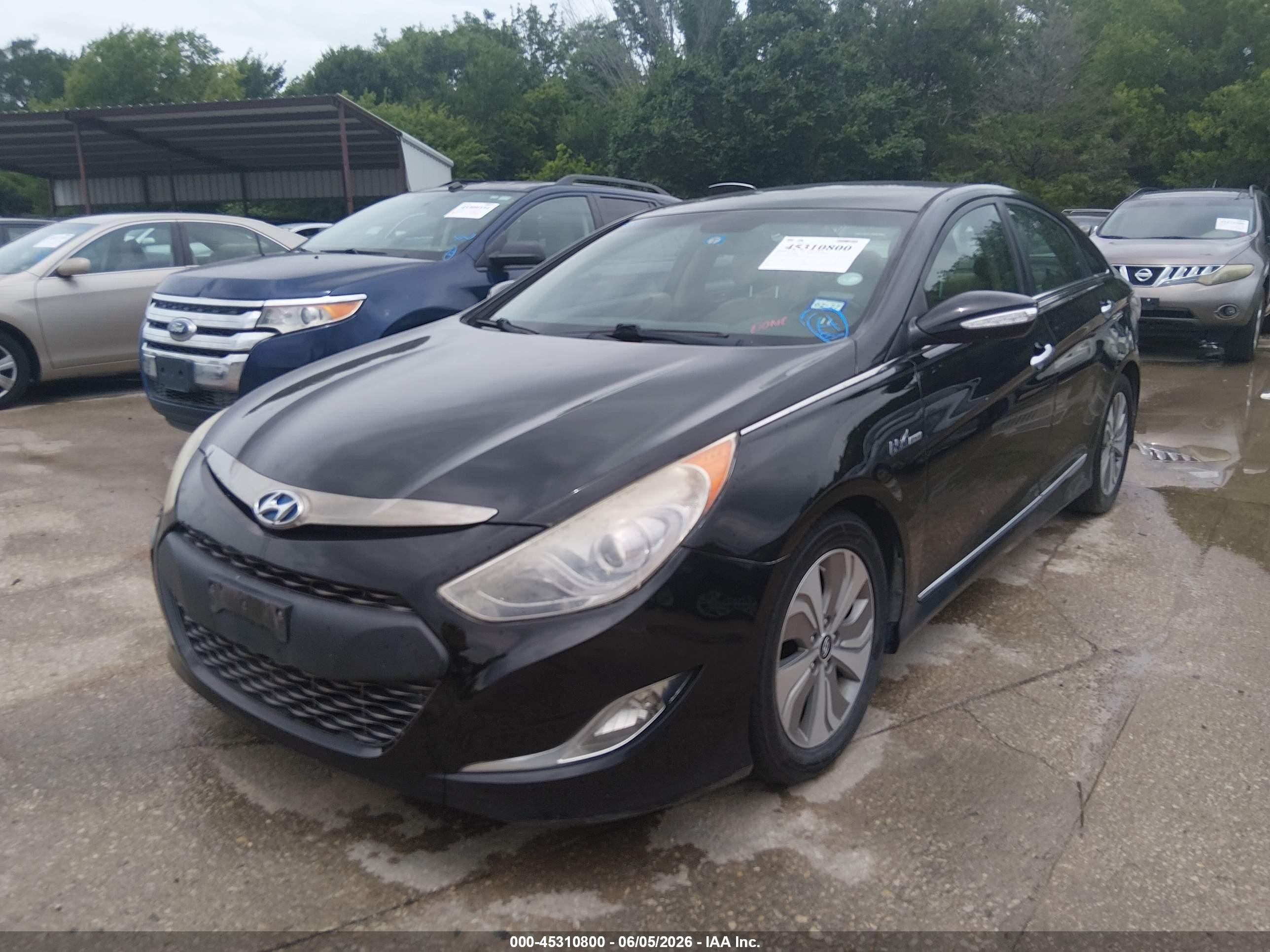 2013 Hyundai Sonata Hybrid Limited Black vin: KMHEC4A43DA099088