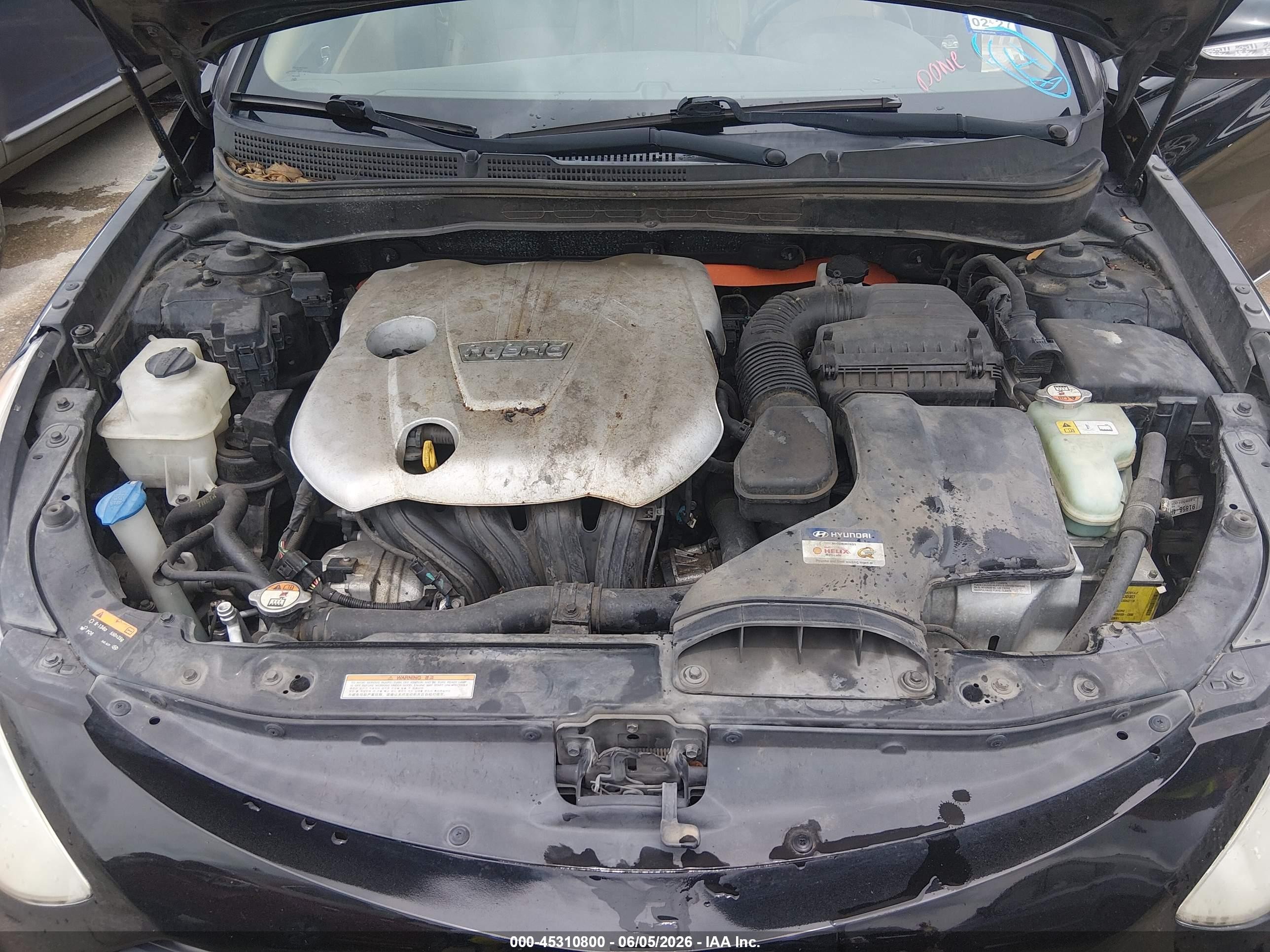 2013 Hyundai Sonata Hybrid Limited Black vin: KMHEC4A43DA099088