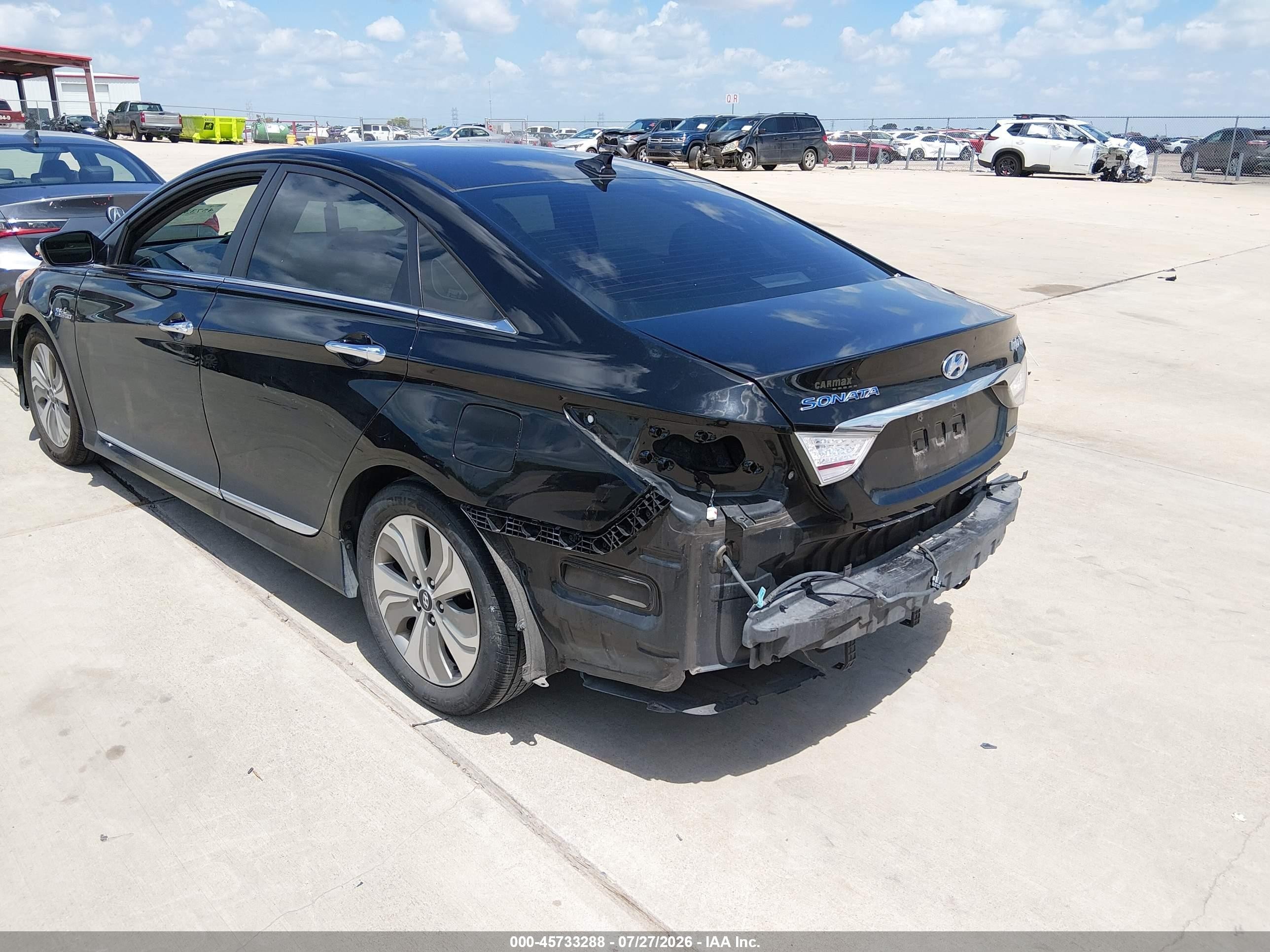 2013 Hyundai Sonata Hybrid Limited Black vin: KMHEC4A43DA100417
