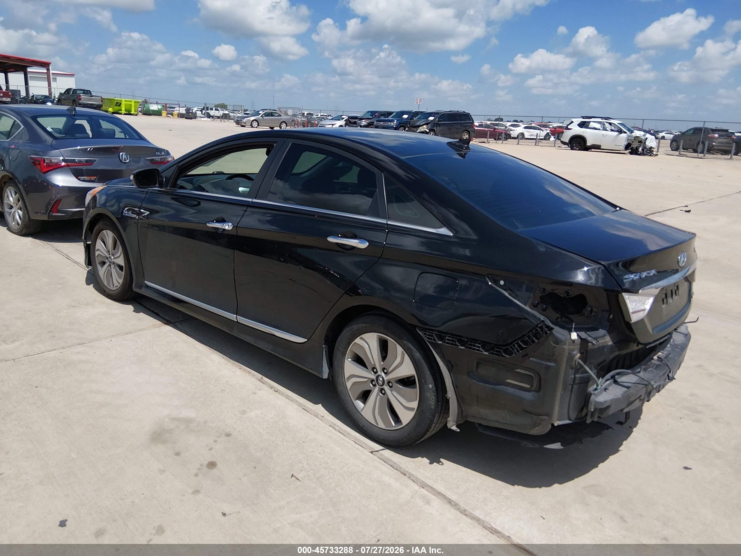 2013 Hyundai Sonata Hybrid Limited Black vin: KMHEC4A43DA100417