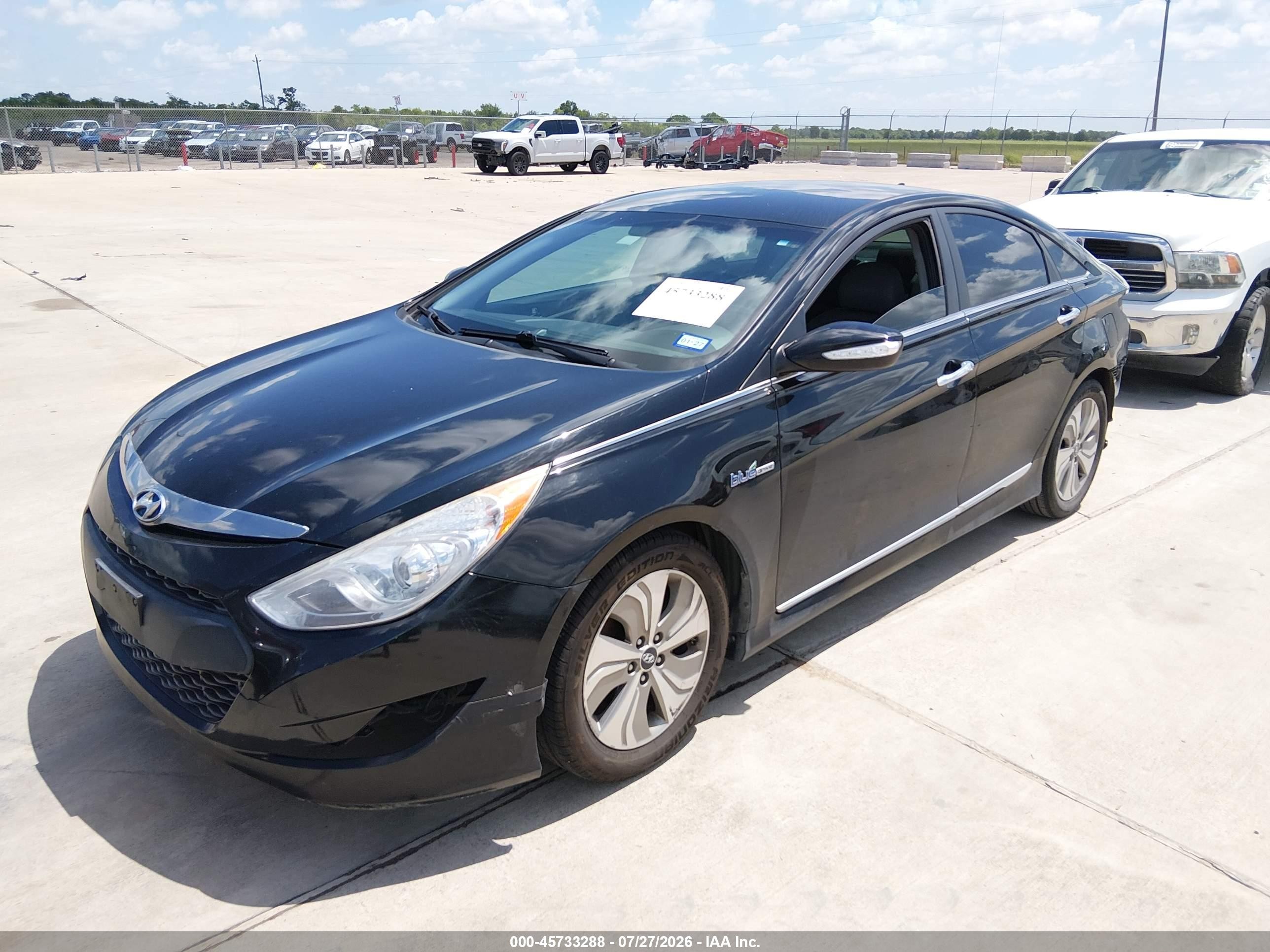 2013 Hyundai Sonata Hybrid Limited Black vin: KMHEC4A43DA100417