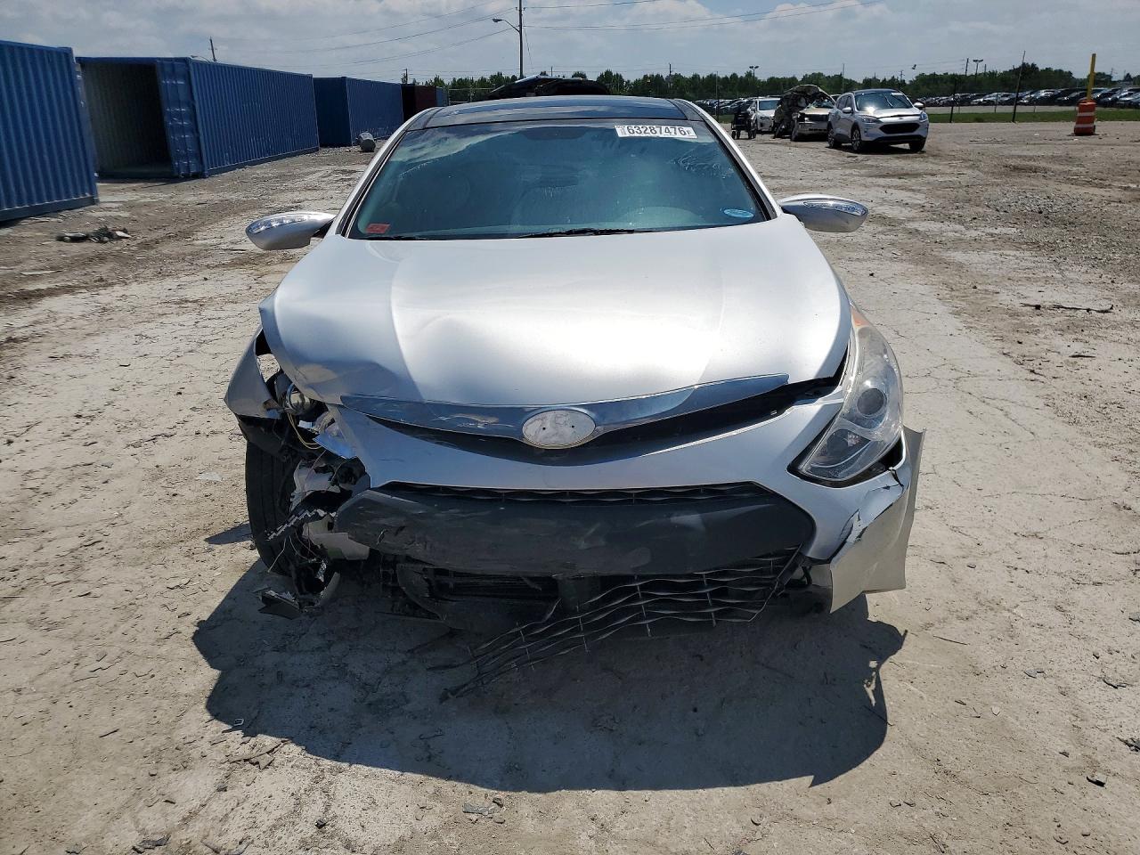 2014 Hyundai Sonata Hybrid Серебряный vin: KMHEC4A43EA105912