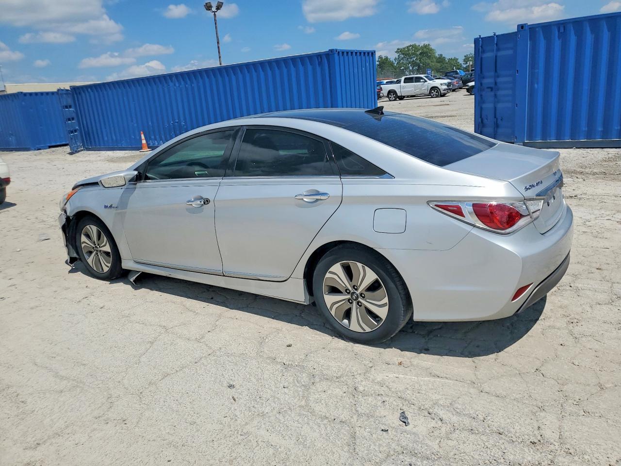 2014 Hyundai Sonata Hybrid Серебряный vin: KMHEC4A43EA105912