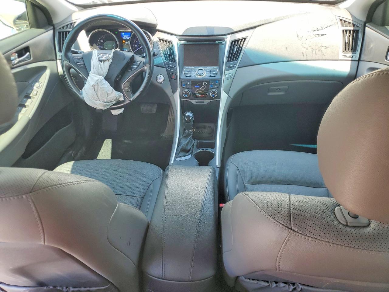 2014 Hyundai Sonata Hybrid Серебряный vin: KMHEC4A43EA105912