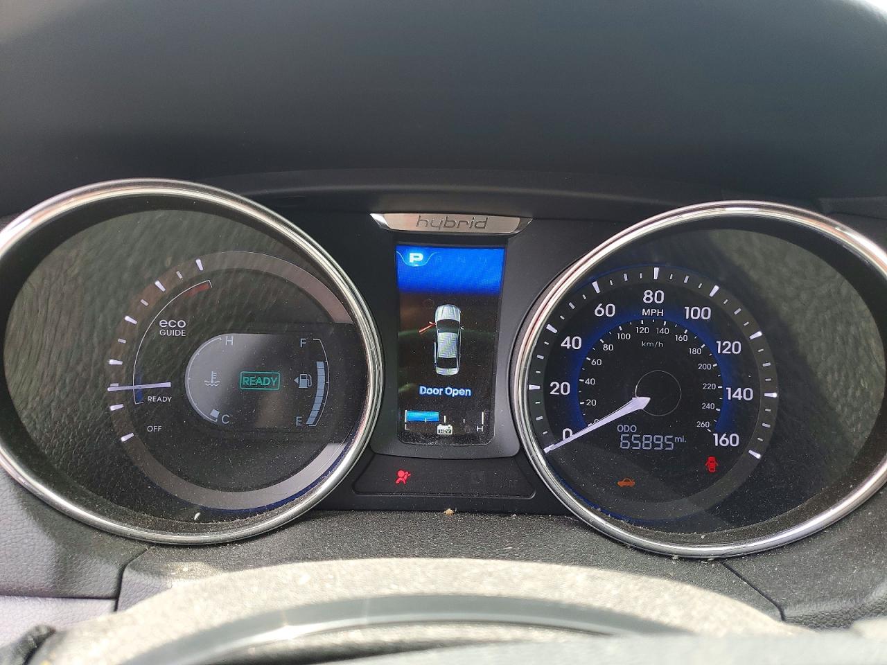 2014 Hyundai Sonata Hybrid Серебряный vin: KMHEC4A43EA105912