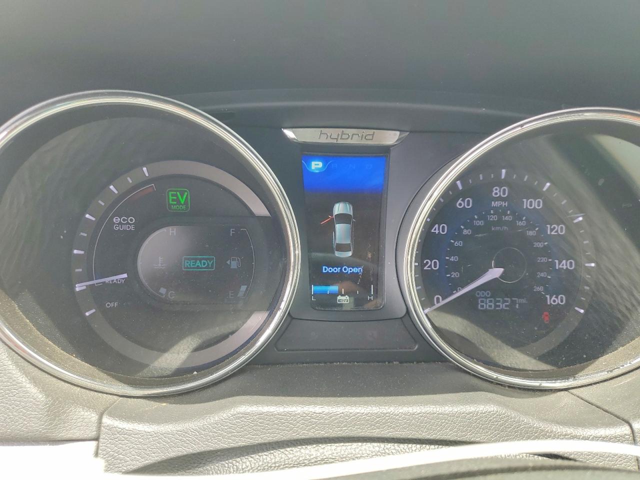 2014 Hyundai Sonata Hybrid Limited Blue vin: KMHEC4A43EA106638