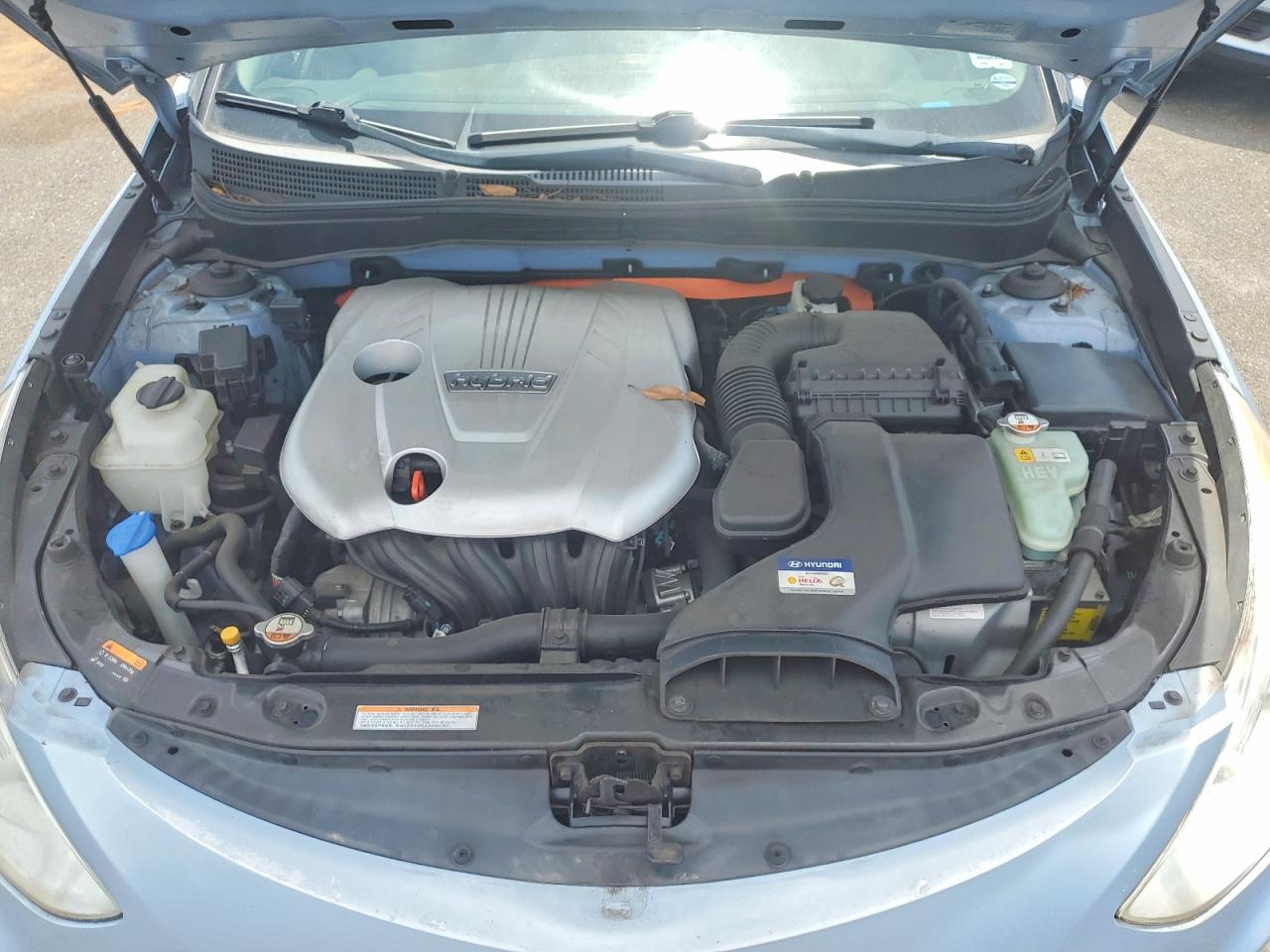2014 Hyundai Sonata Hybrid Limited Blue vin: KMHEC4A43EA106638