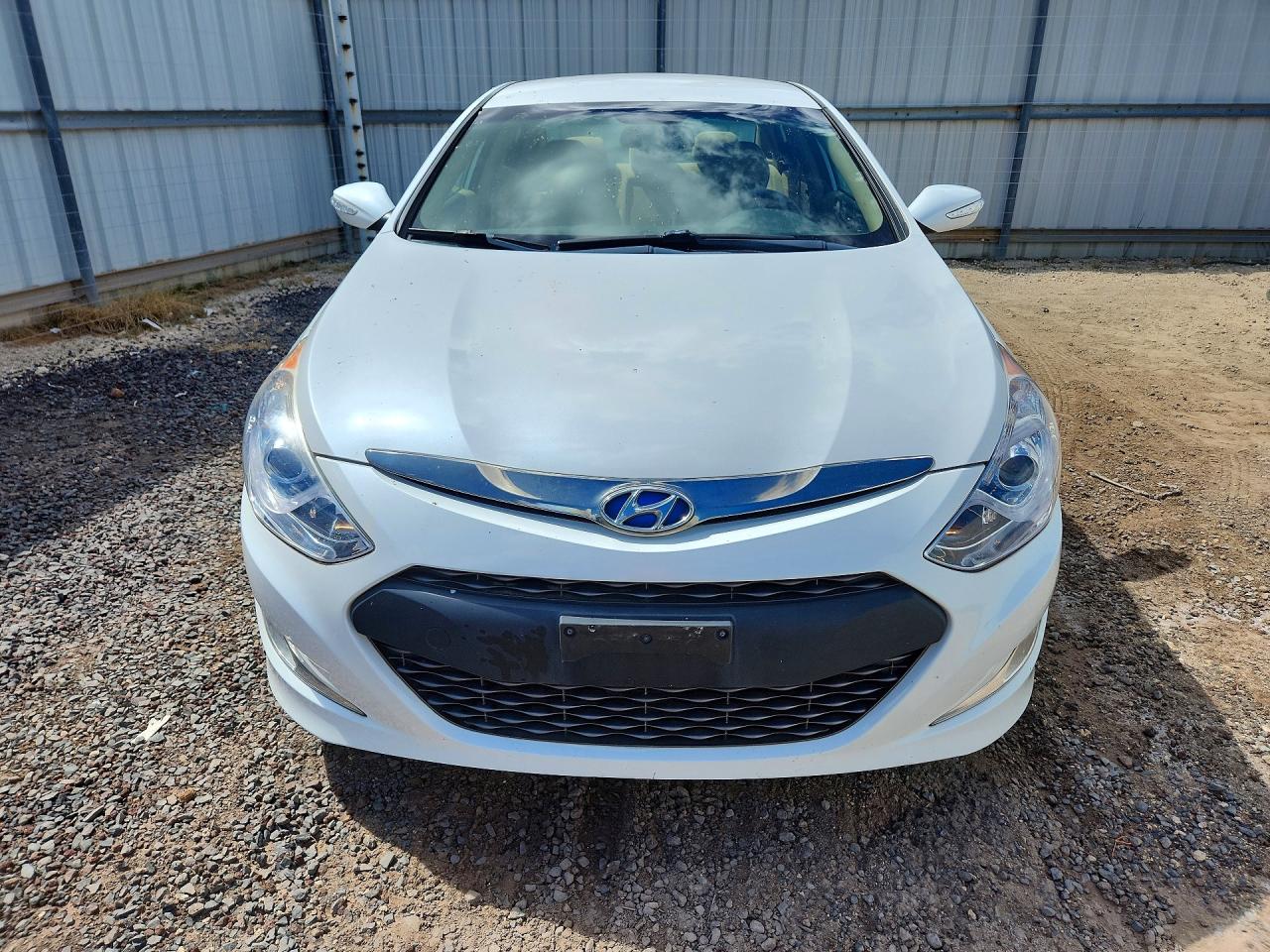 2014 Hyundai Sonata Hybrid White vin: KMHEC4A43EA114531