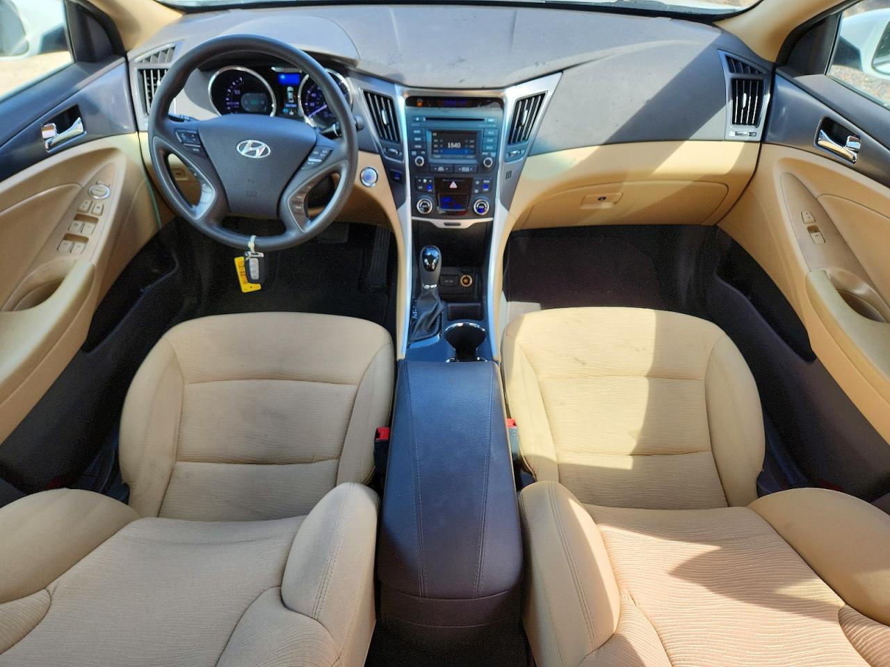 2014 Hyundai Sonata Hybrid White vin: KMHEC4A43EA114531