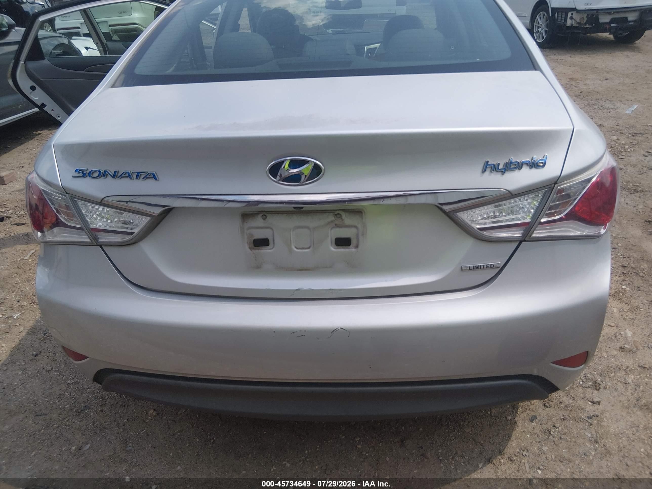 2014 Hyundai Sonata Hybrid Limited Silver vin: KMHEC4A43EA116389