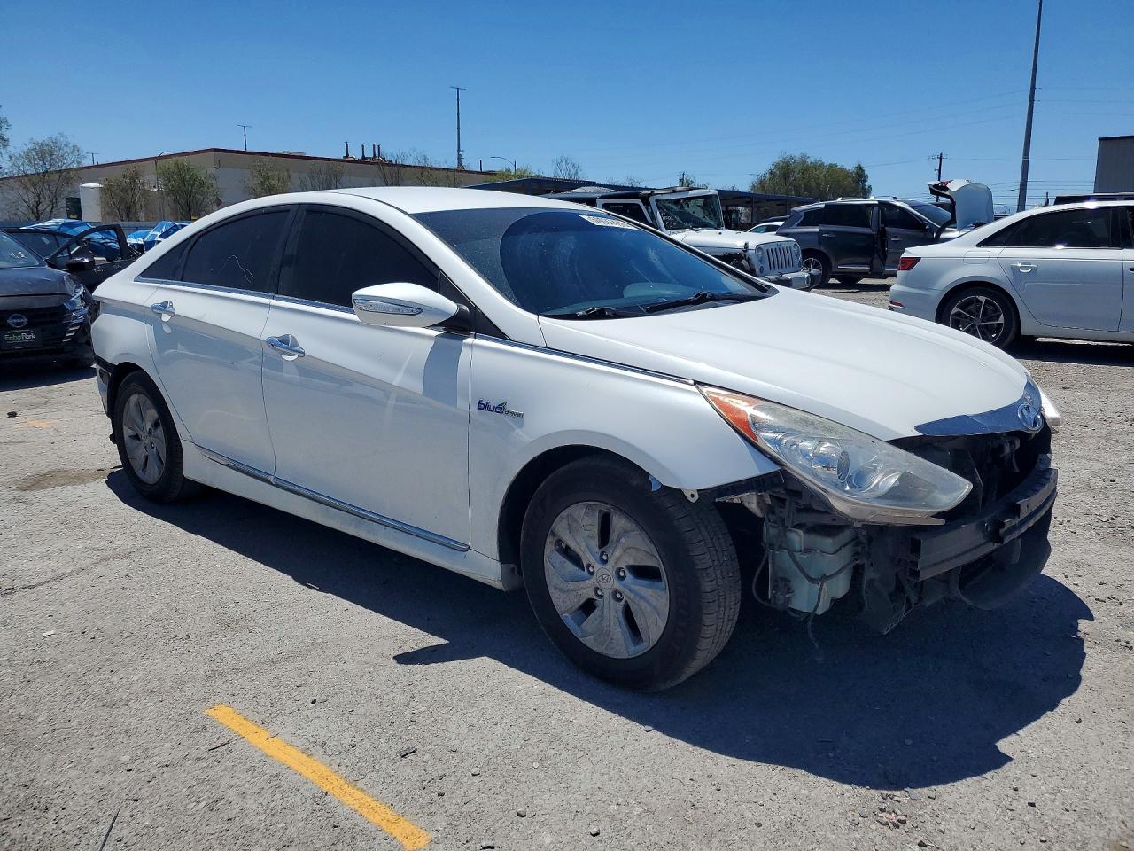 2014 Hyundai Sonata Hybrid Gray vin: KMHEC4A43EA116716