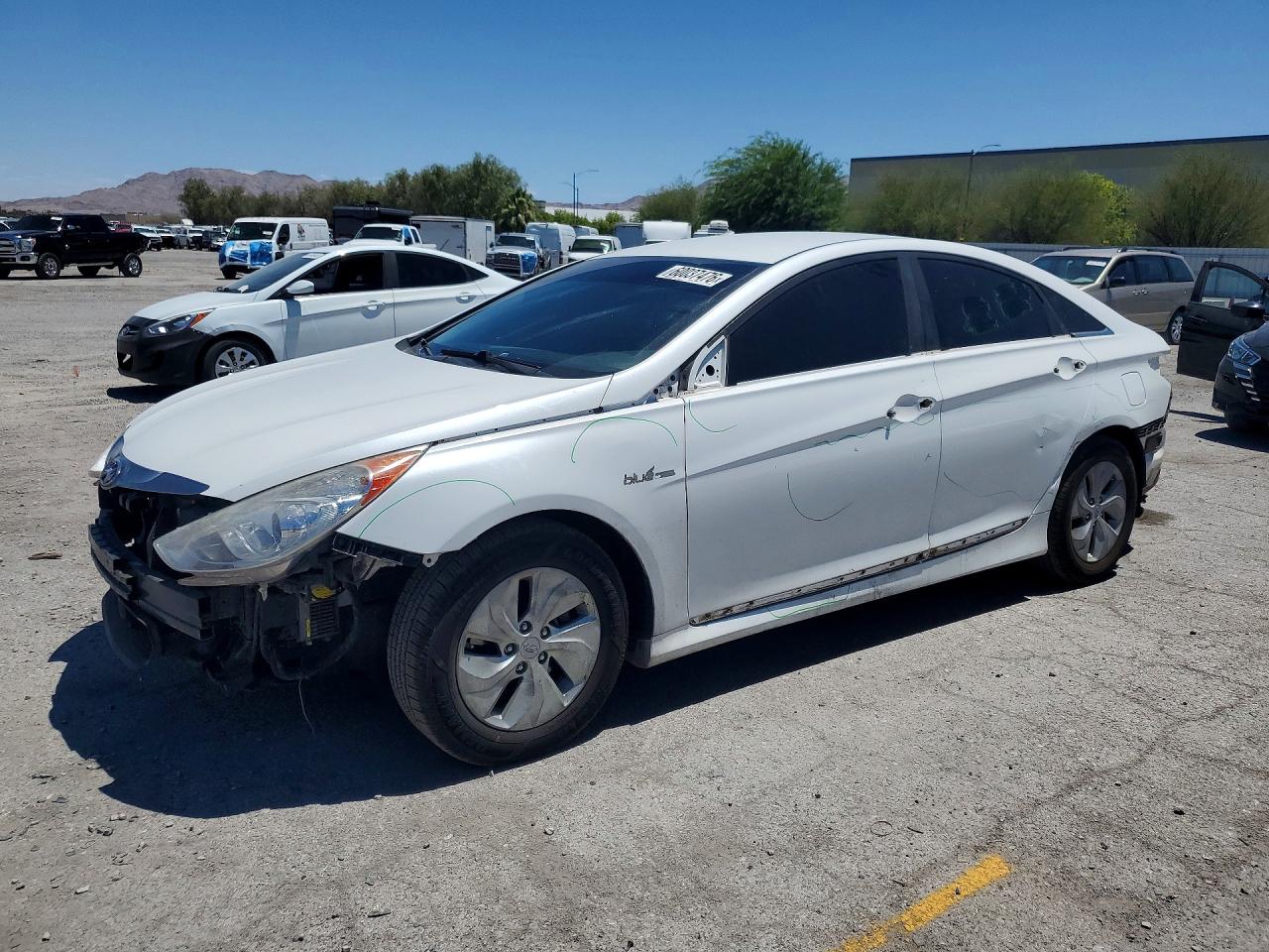 2014 Hyundai Sonata Hybrid Gray vin: KMHEC4A43EA116716
