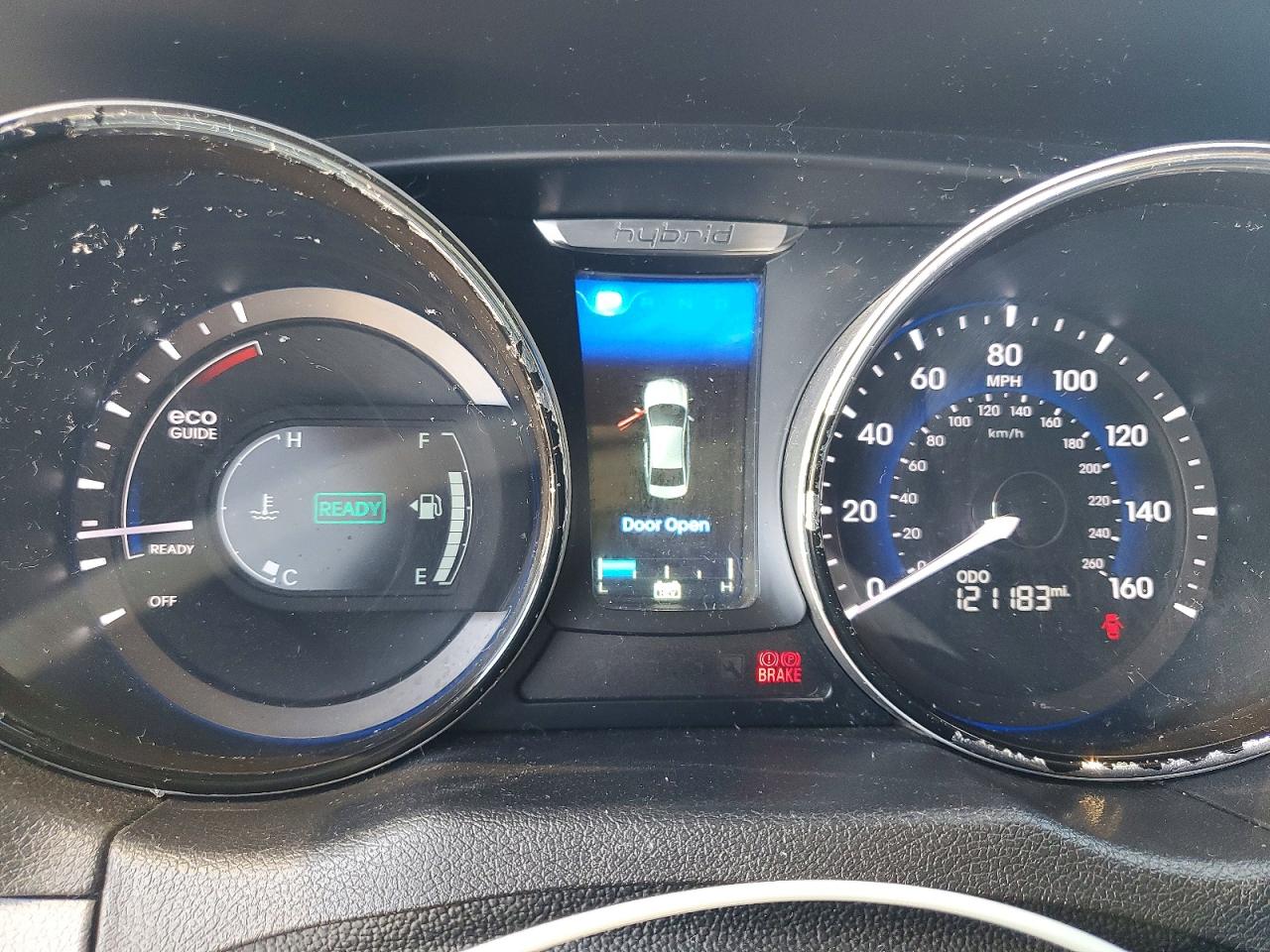 2014 Hyundai Sonata Hybrid Gray vin: KMHEC4A43EA116716