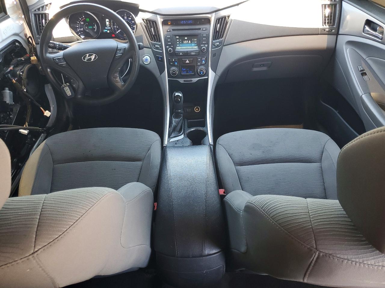 2014 Hyundai Sonata Hybrid Gray vin: KMHEC4A43EA116716