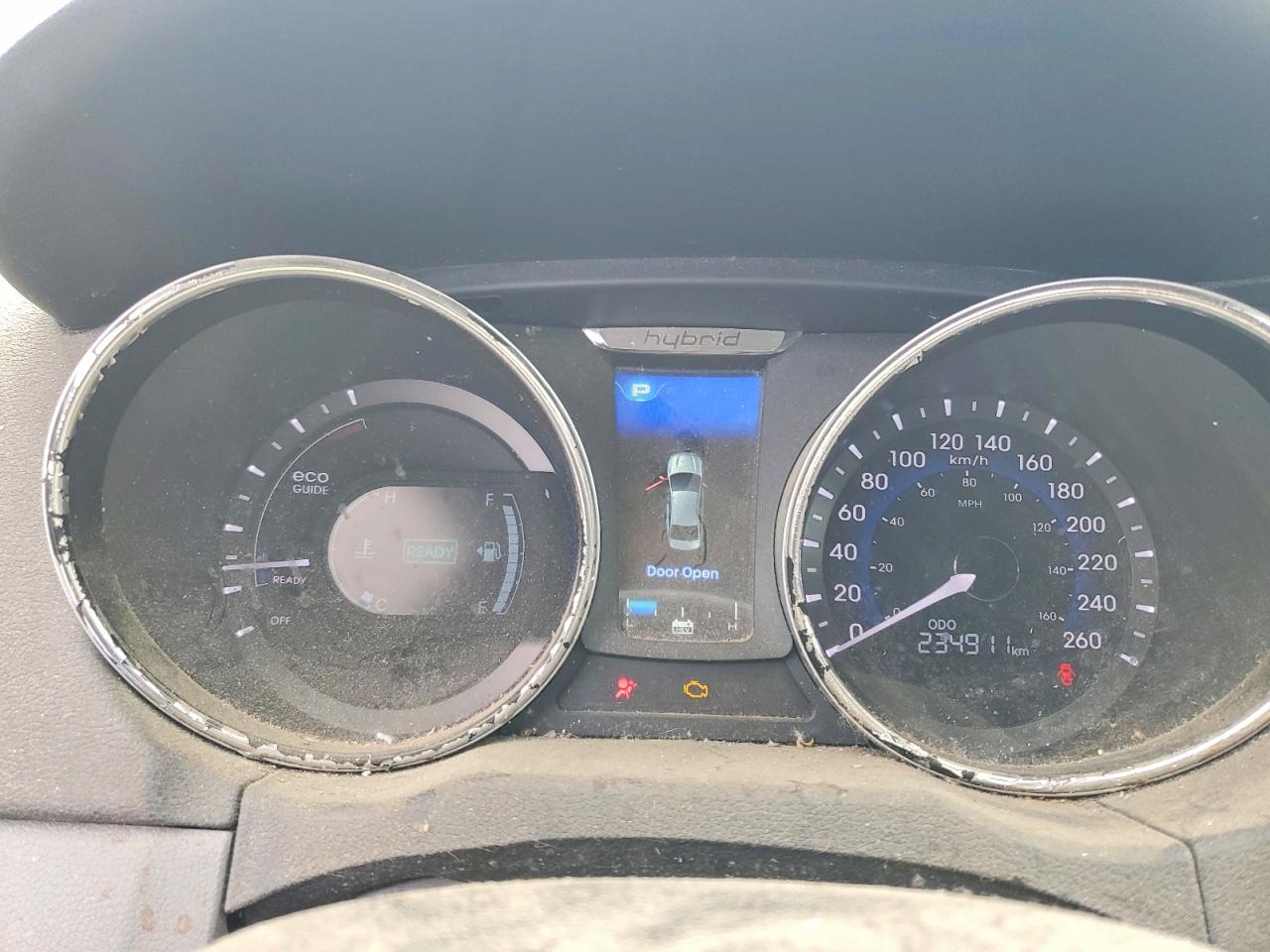 2014 Hyundai Sonata Hybrid Gray vin: KMHEC4A43EA118529
