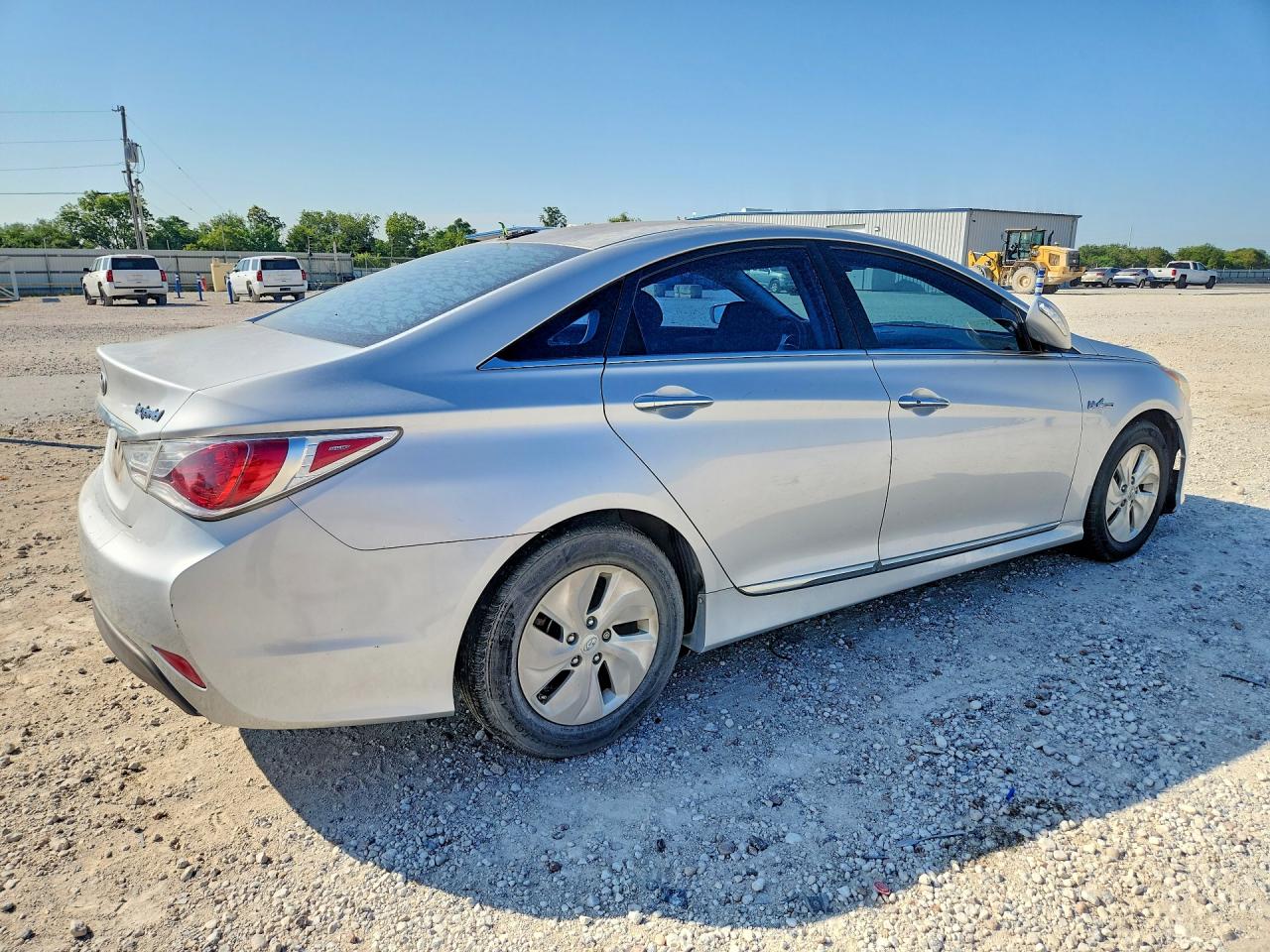 2015 Hyundai Sonata Hybrid Base Silver vin: KMHEC4A43FA119276