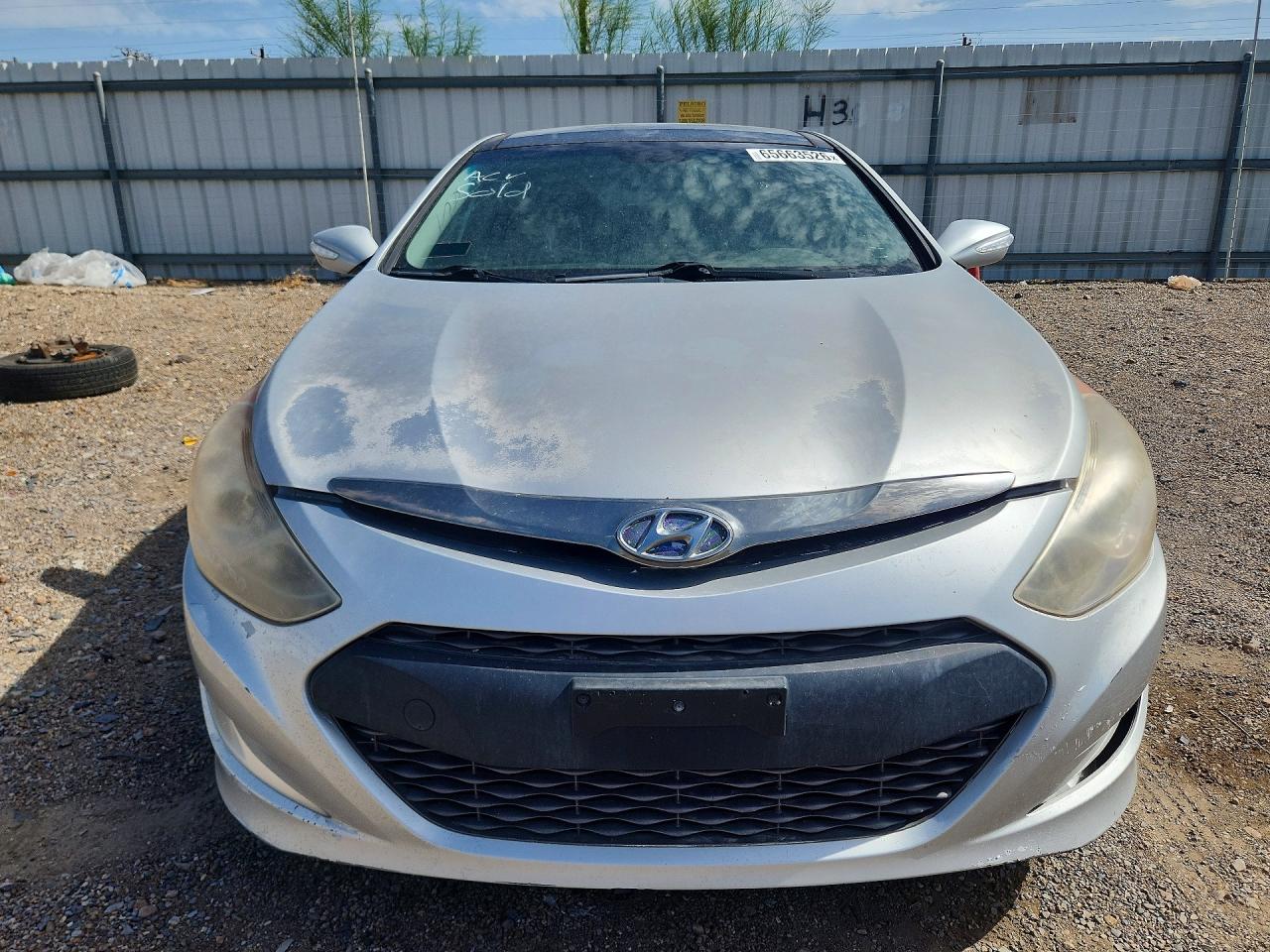 2015 Hyundai Sonata Hybrid Limited Silver vin: KMHEC4A43FA120640