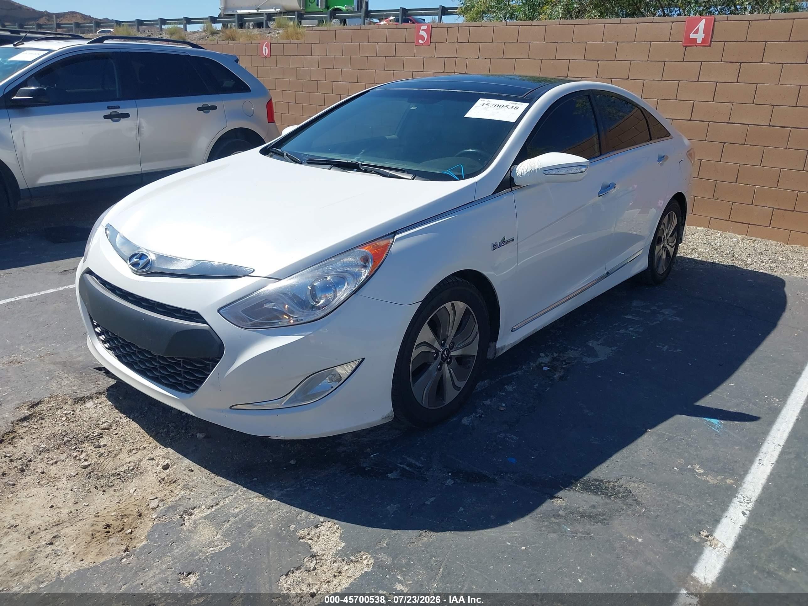 2015 Hyundai Sonata Hybrid Limited White vin: KMHEC4A43FA120850
