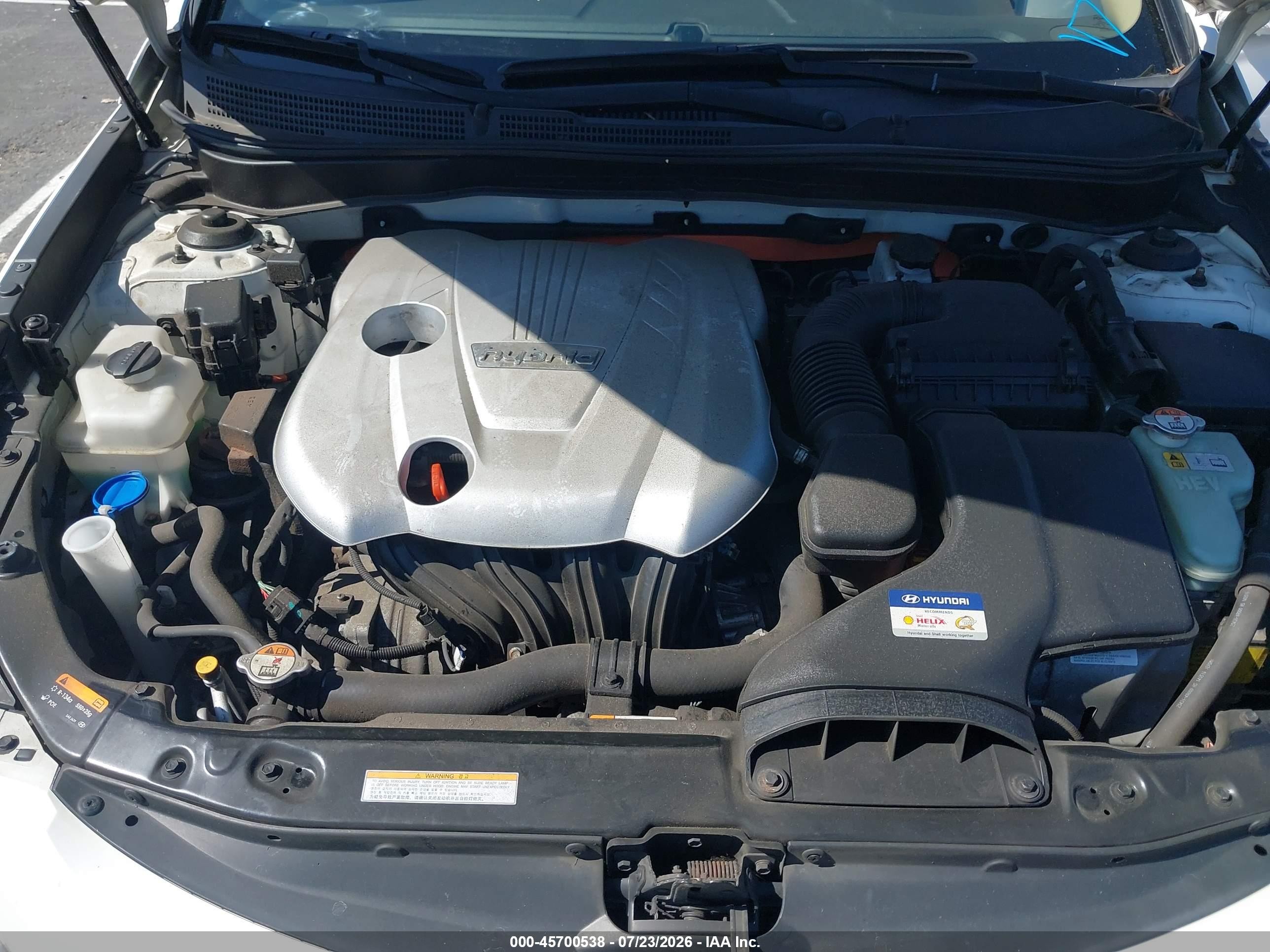 2015 Hyundai Sonata Hybrid Limited White vin: KMHEC4A43FA120850