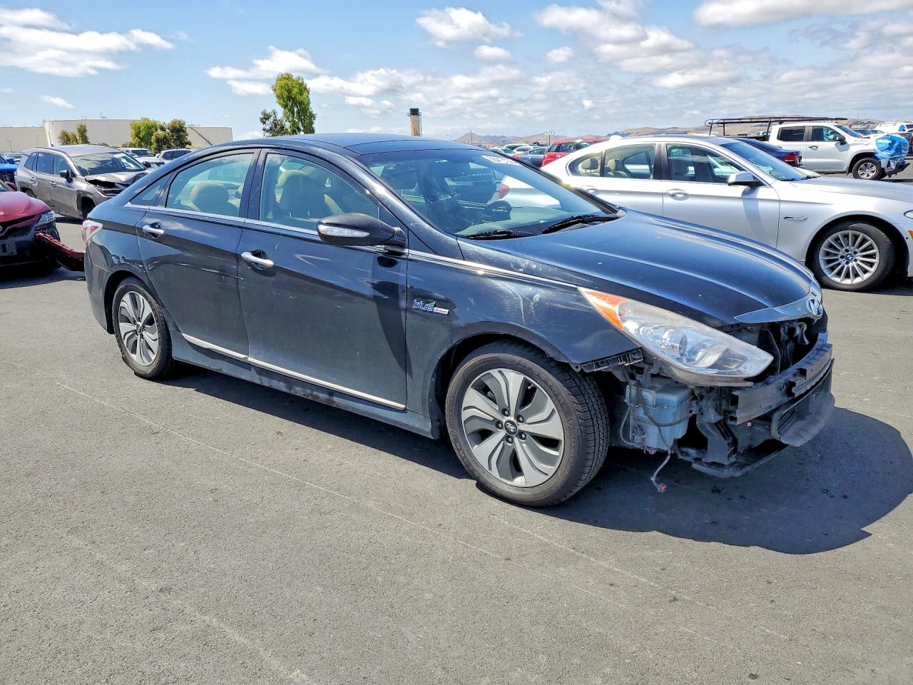 2015 Hyundai Sonata Hybrid Limited Black vin: KMHEC4A43FA120878