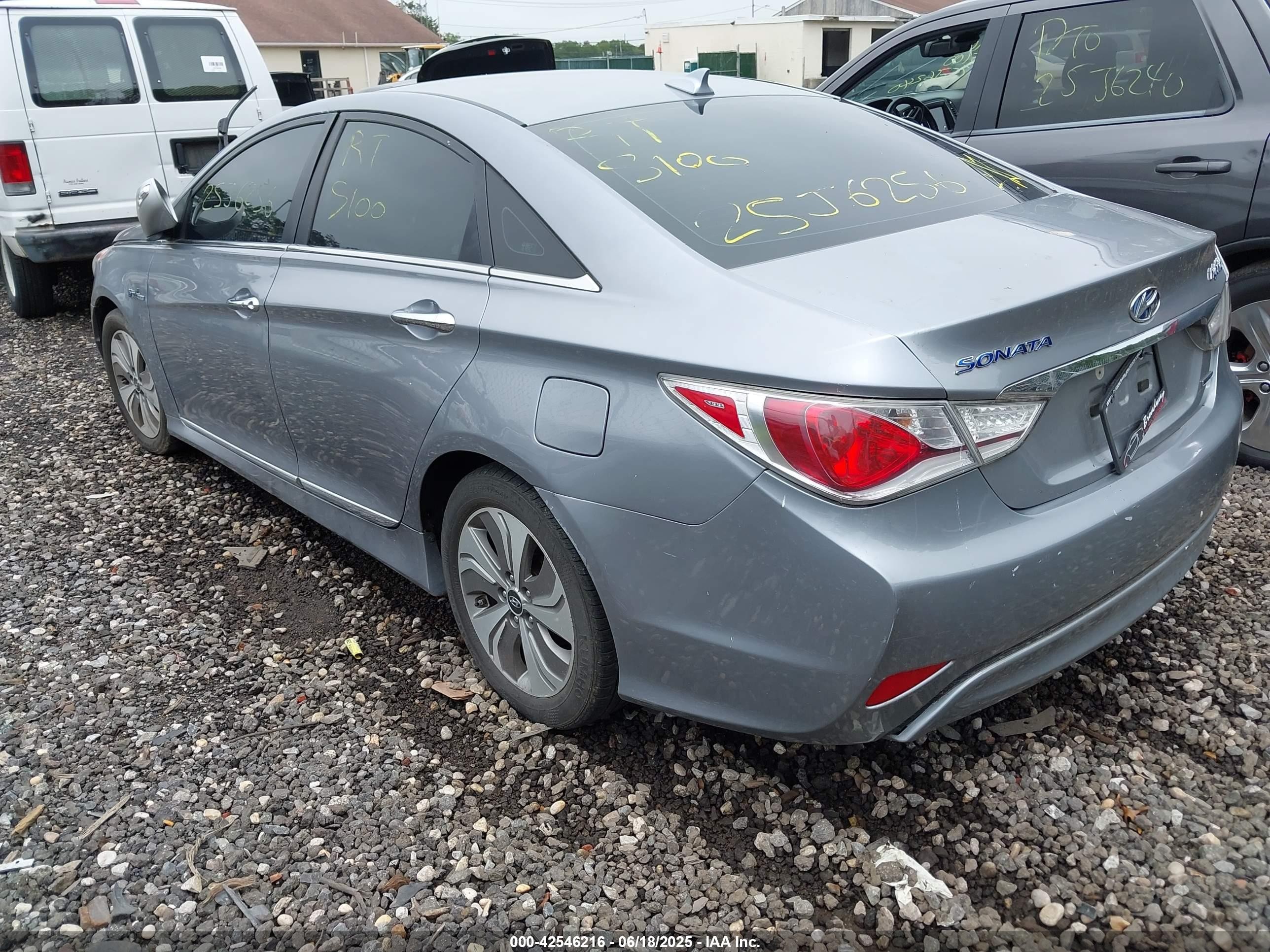 2015 Hyundai Sonata Hybrid Limited Gray vin: KMHEC4A43FA122968