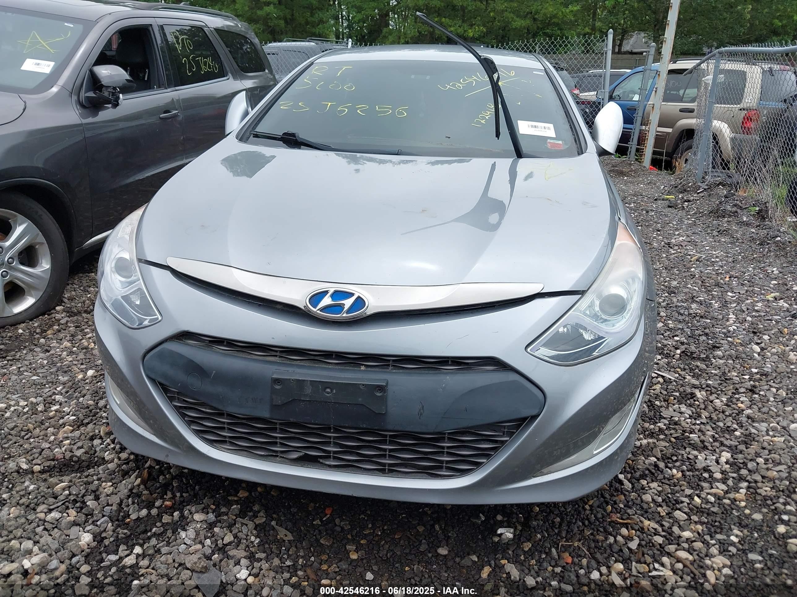 2015 Hyundai Sonata Hybrid Limited Gray vin: KMHEC4A43FA122968