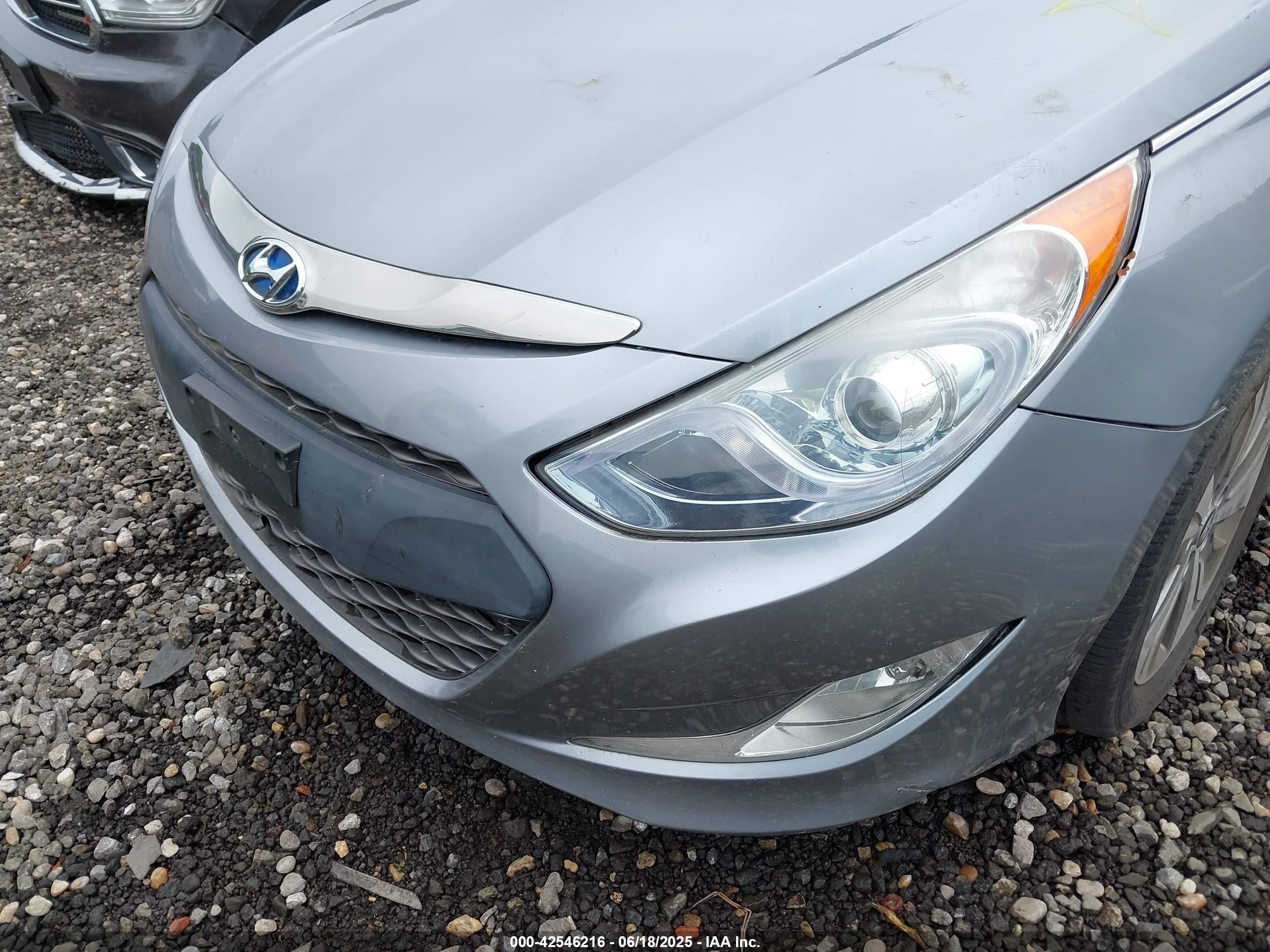 2015 Hyundai Sonata Hybrid Limited Gray vin: KMHEC4A43FA122968