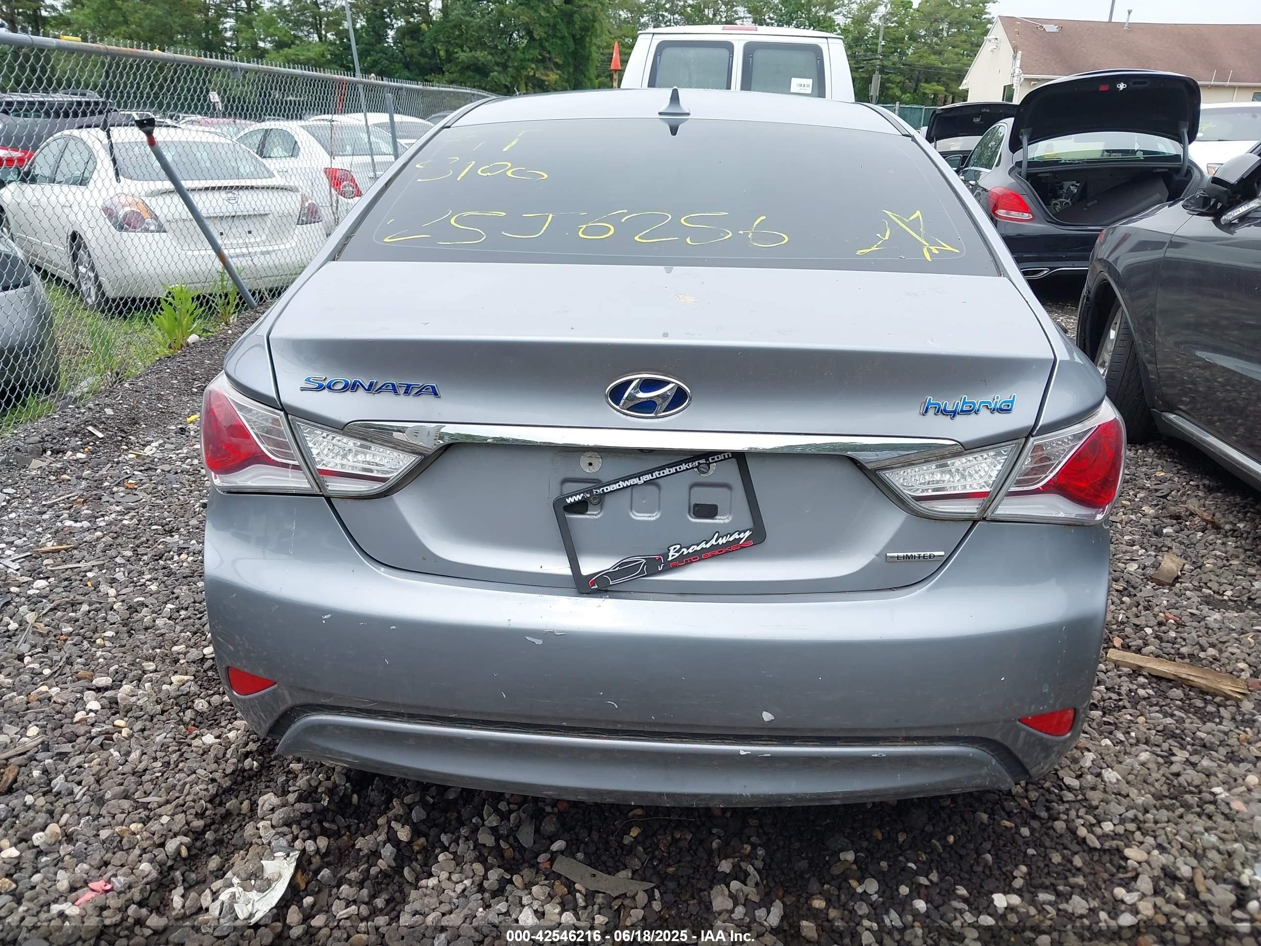 2015 Hyundai Sonata Hybrid Limited Gray vin: KMHEC4A43FA122968