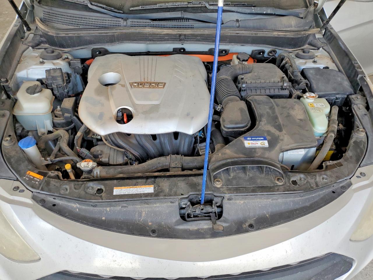 2015 Hyundai Sonata Hybrid Limited Silver vin: KMHEC4A43FA123893