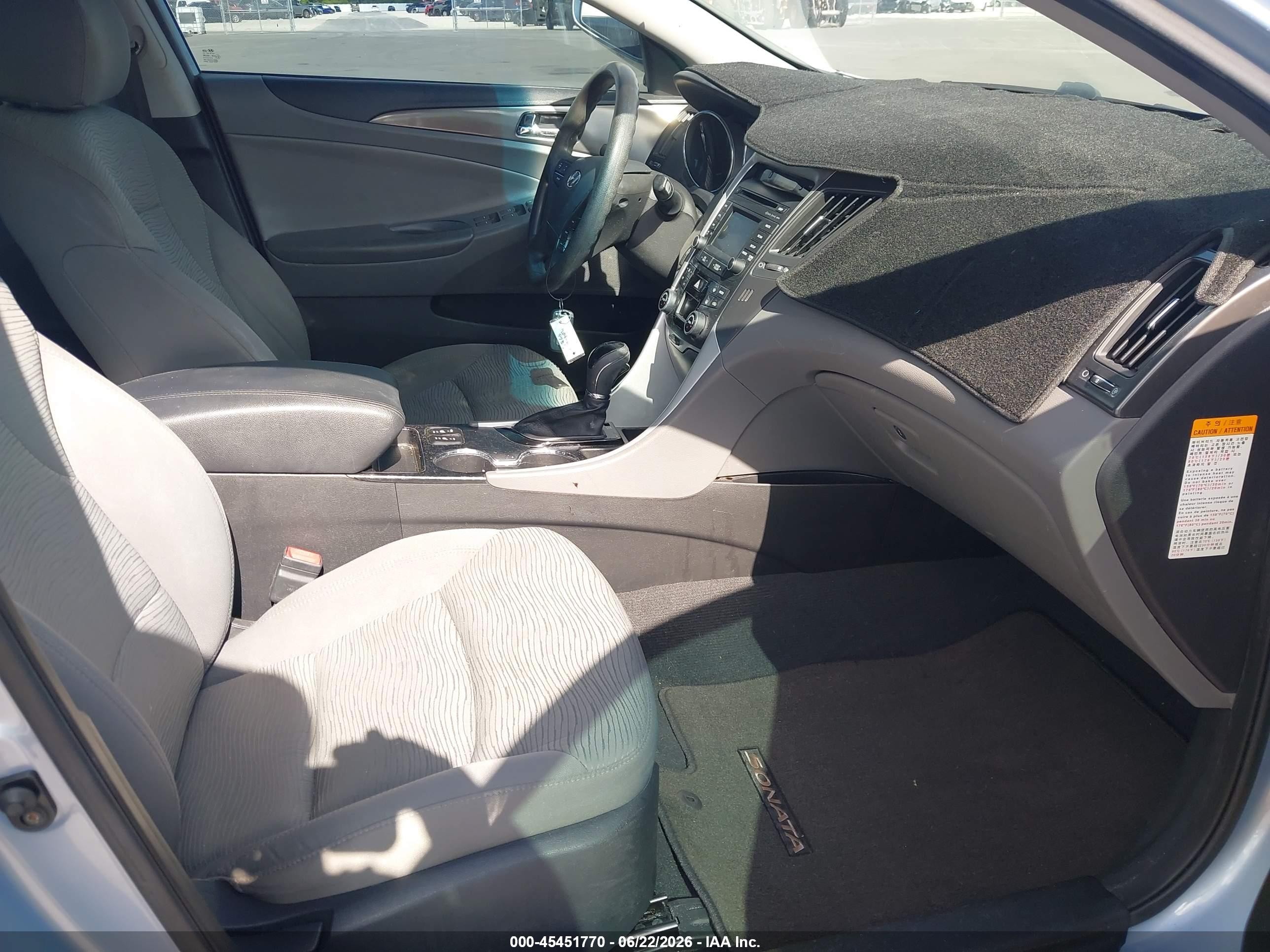 2015 Hyundai Sonata Hybrid   Blue vin: KMHEC4A43FA124929