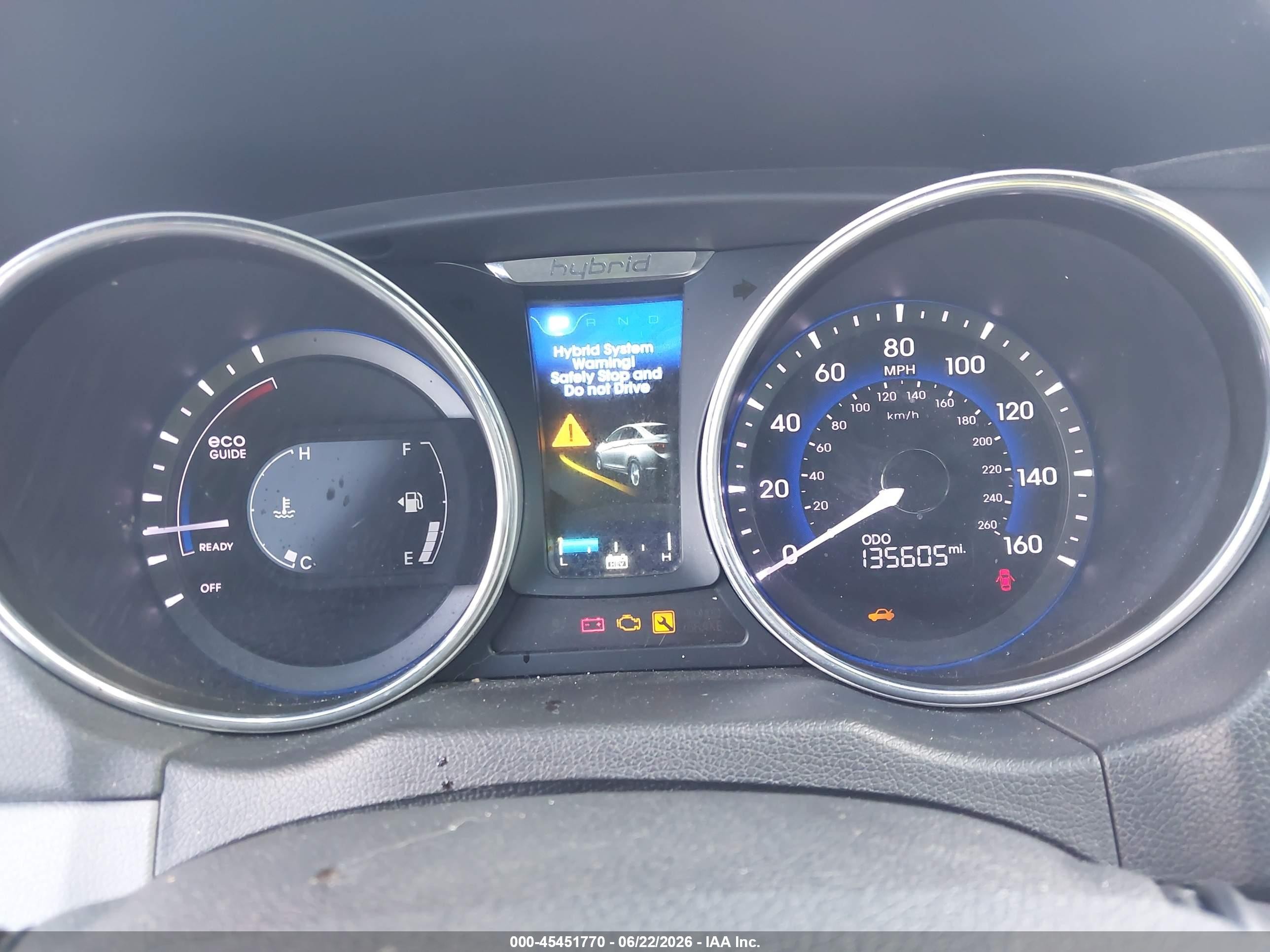 2015 Hyundai Sonata Hybrid   Blue vin: KMHEC4A43FA124929