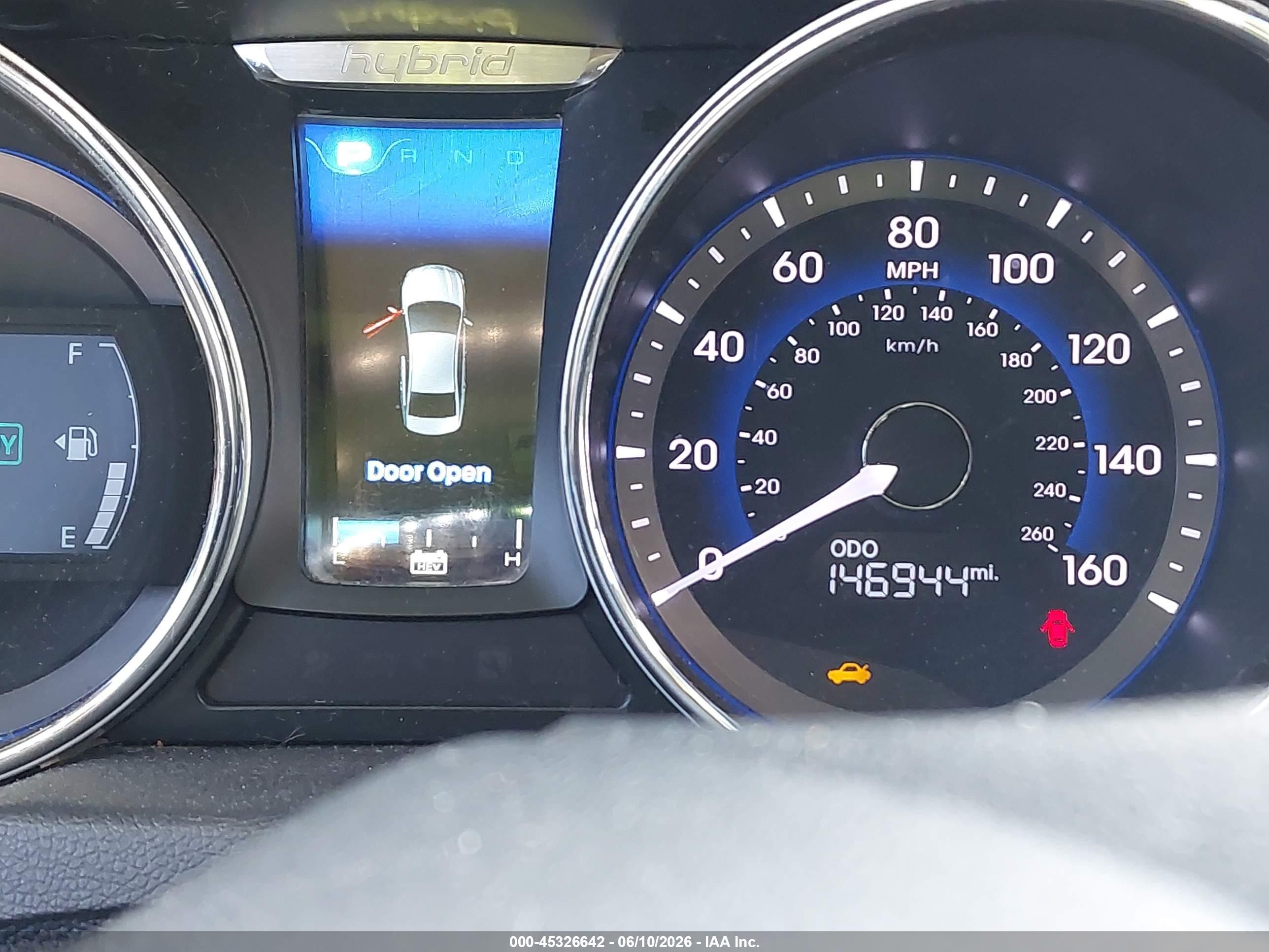 2015 Hyundai Sonata Hybrid Limited Белый vin: KMHEC4A43FA126194