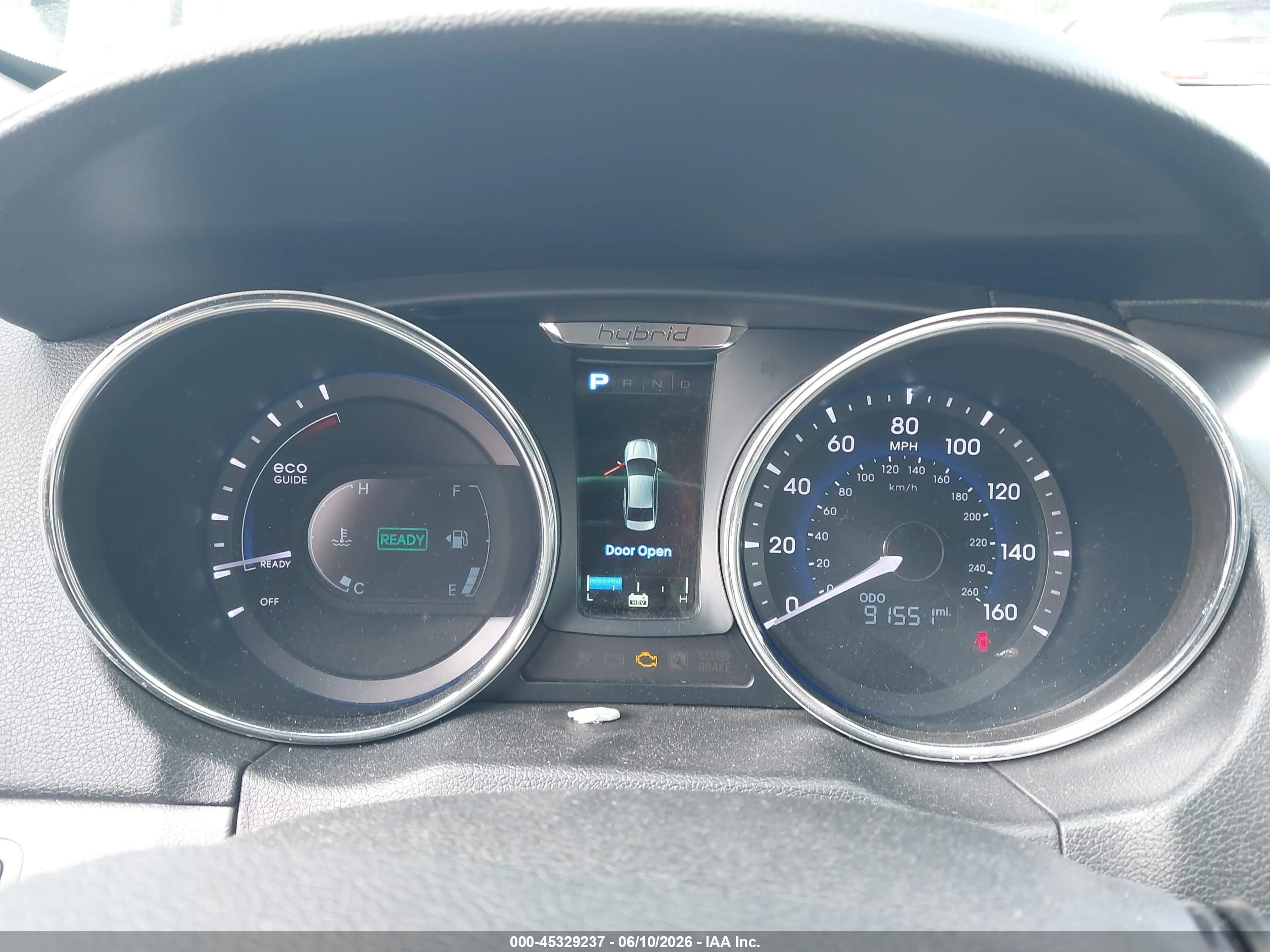 2015 Hyundai Sonata Hybrid Limited Black vin: KMHEC4A43FA127510