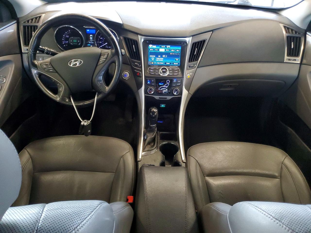 2015 Hyundai Sonata Hybrid Limited Gray vin: KMHEC4A43FA129399