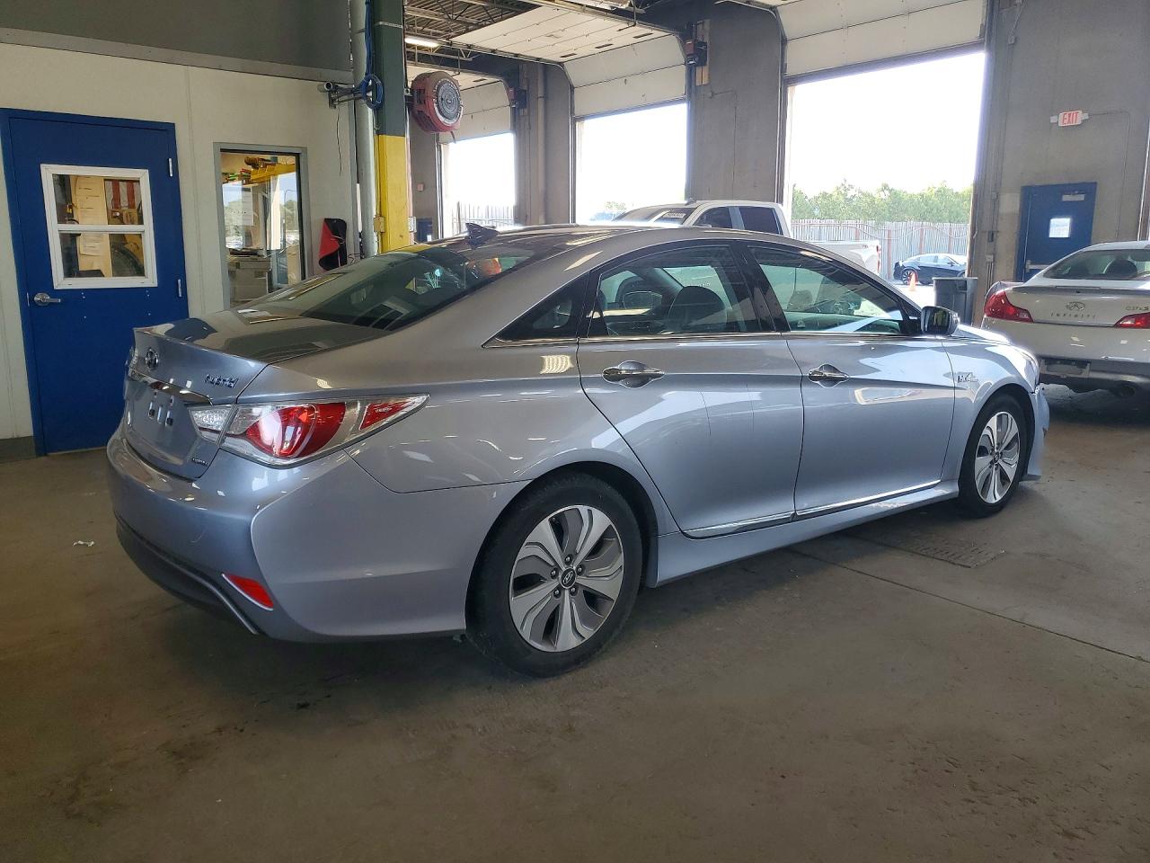 2015 Hyundai Sonata Hybrid Limited Gray vin: KMHEC4A43FA129399