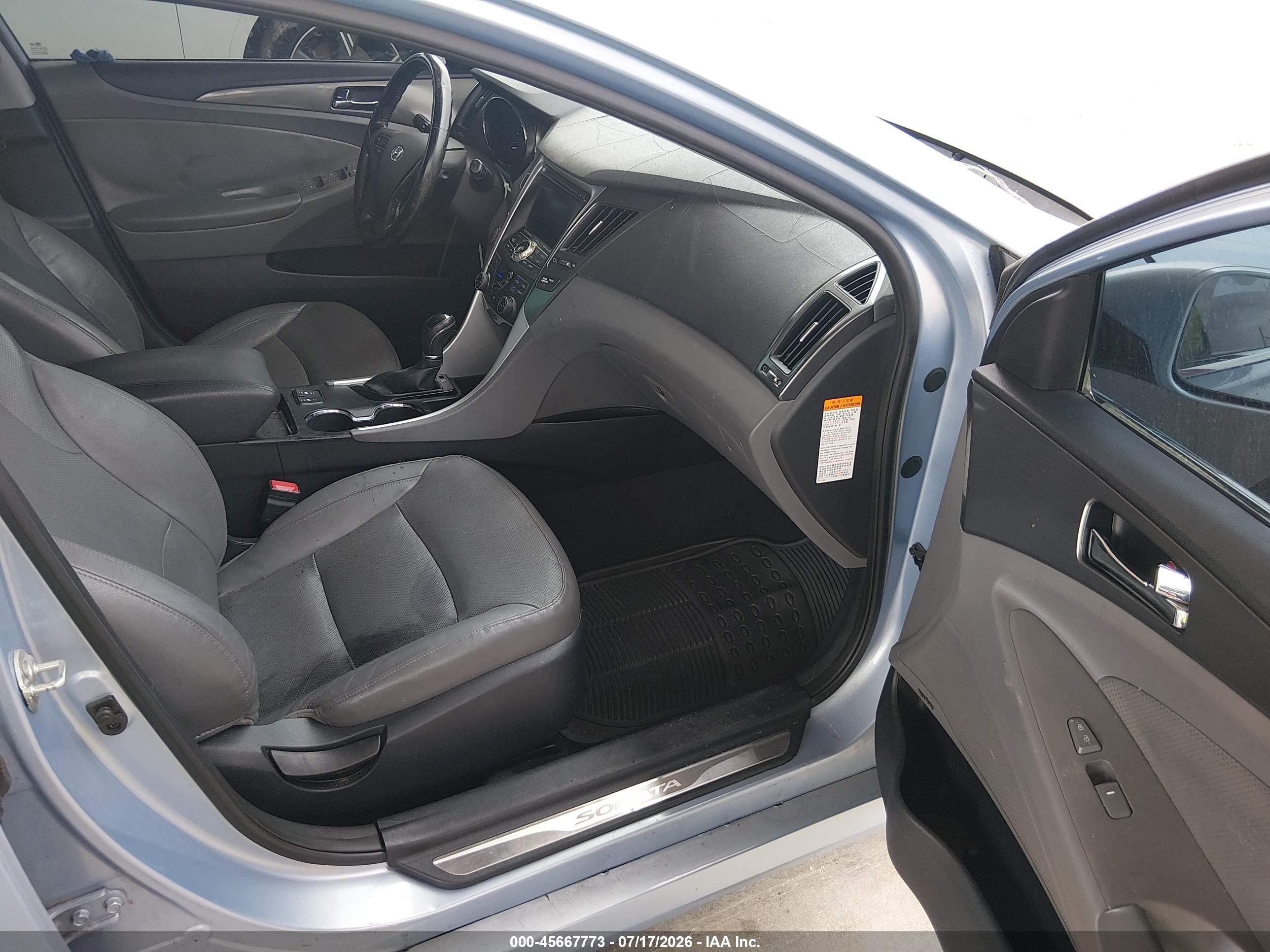 2015 Hyundai Sonata Hybrid Limited Light Blue vin: KMHEC4A43FA132402