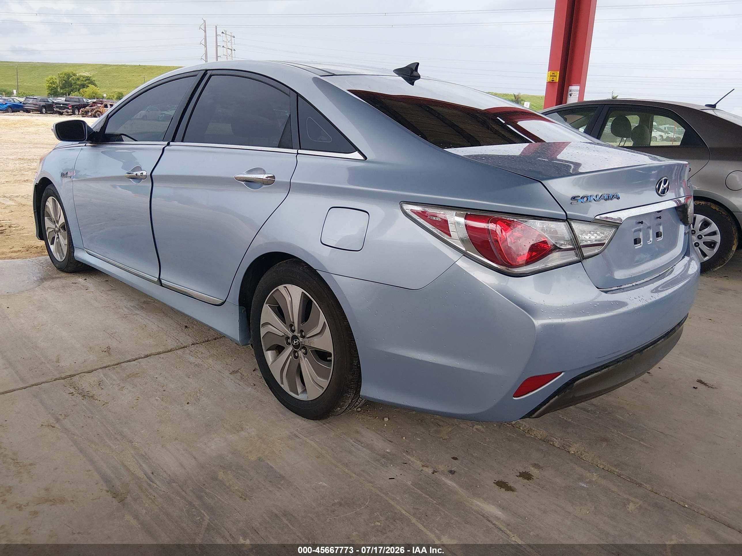 2015 Hyundai Sonata Hybrid Limited Light Blue vin: KMHEC4A43FA132402