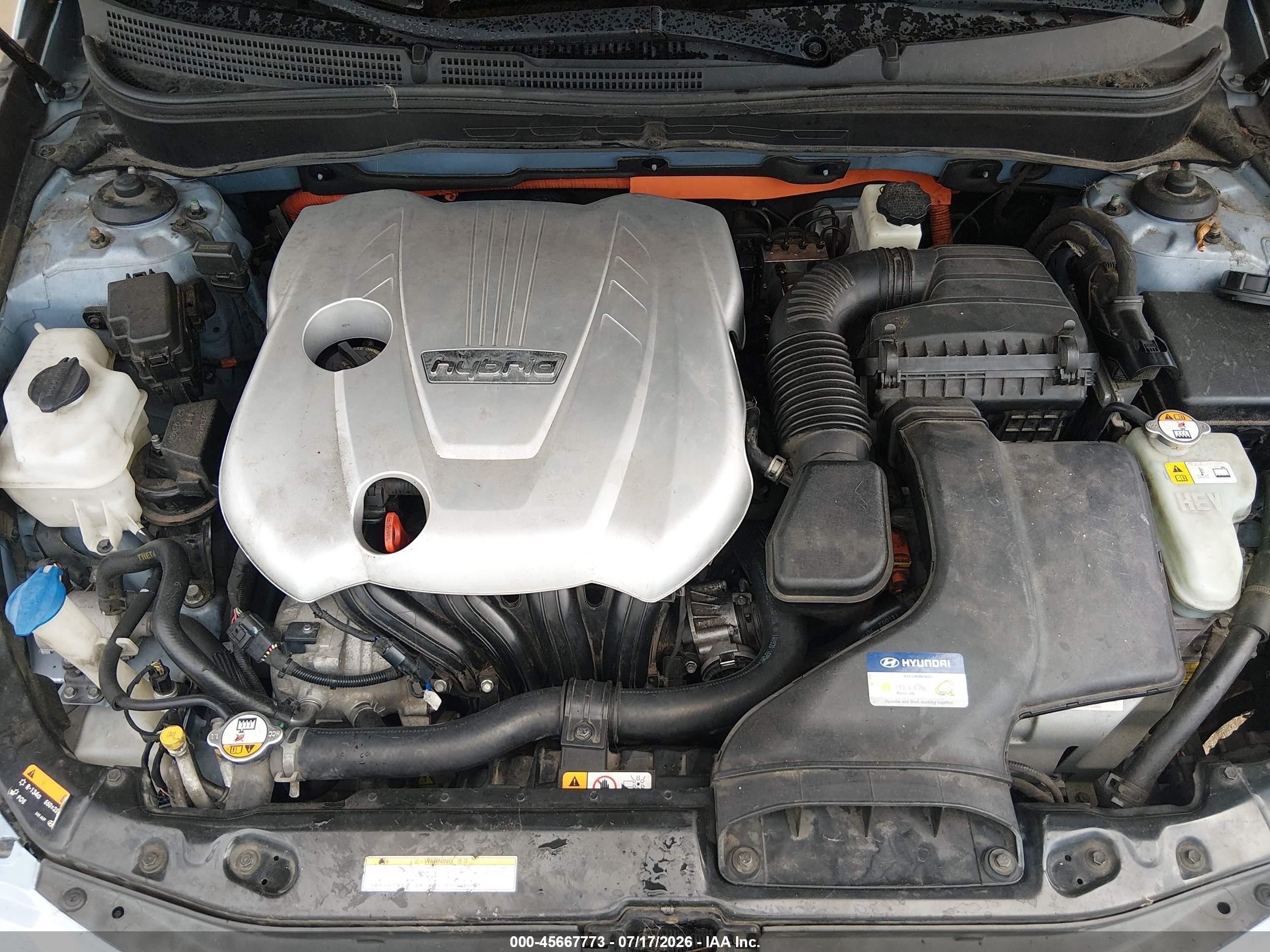 2015 Hyundai Sonata Hybrid Limited Light Blue vin: KMHEC4A43FA132402