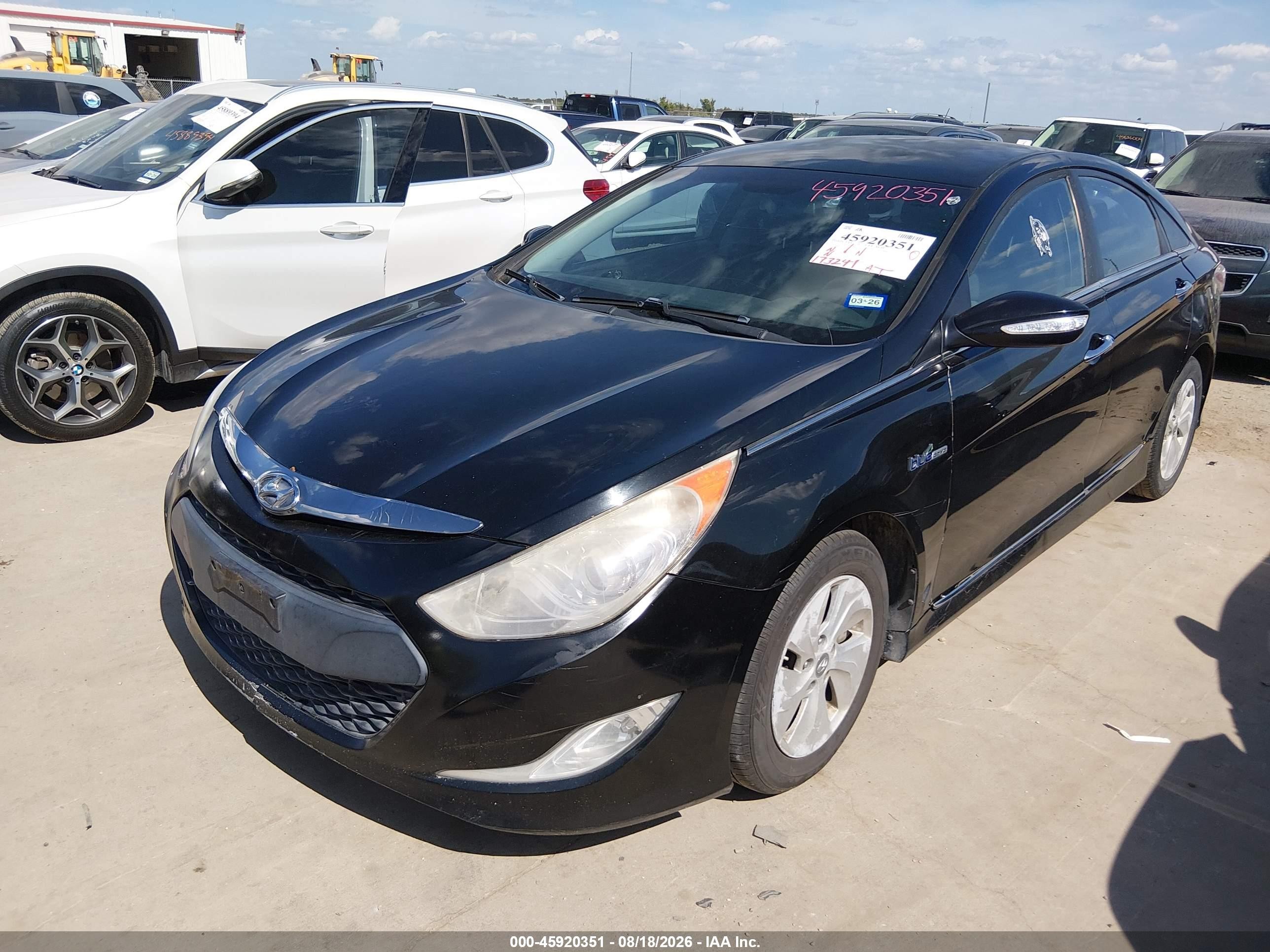2015 Hyundai Sonata Hybrid   Black vin: KMHEC4A43FA133999