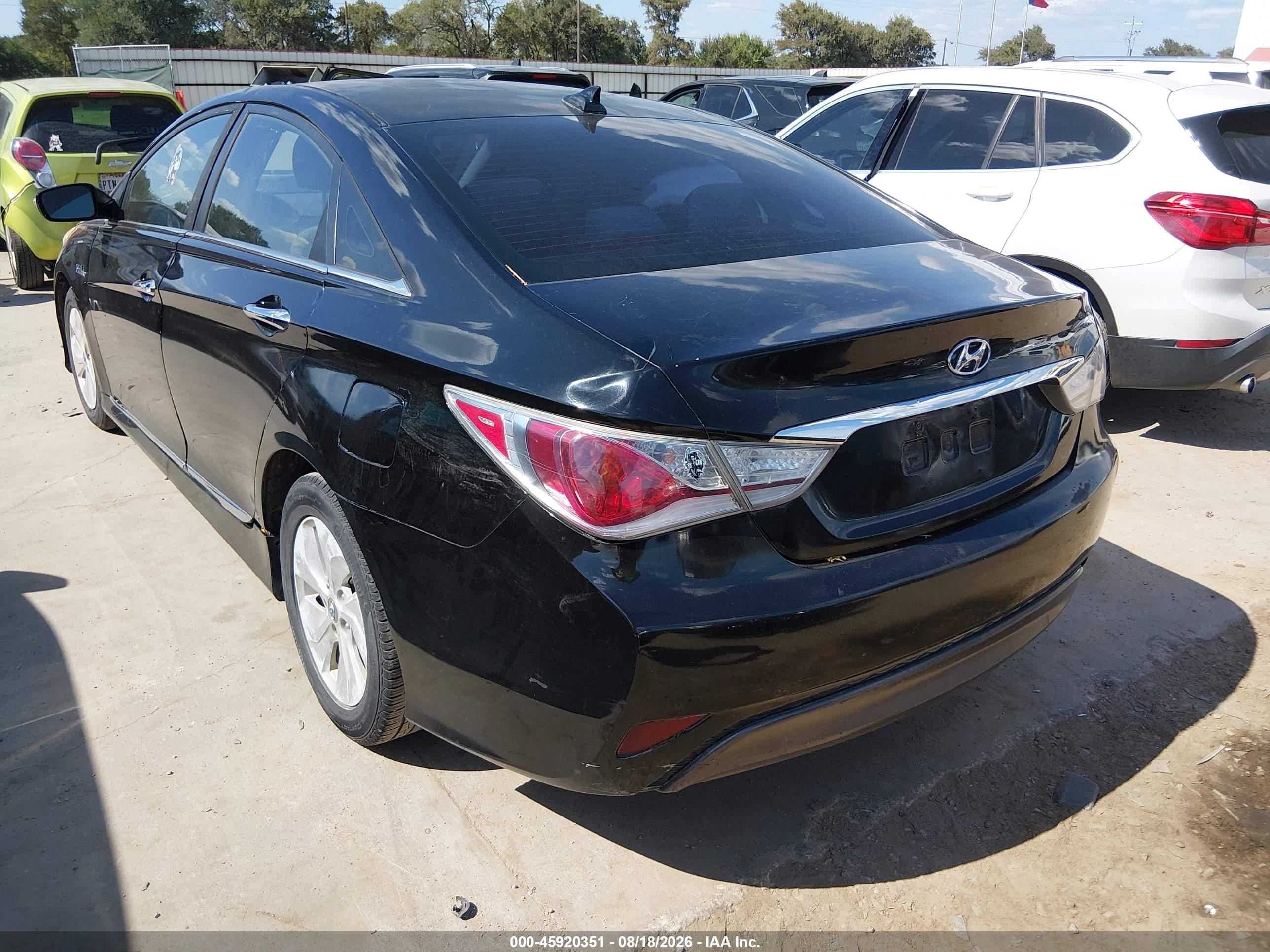 2015 Hyundai Sonata Hybrid   Black vin: KMHEC4A43FA133999