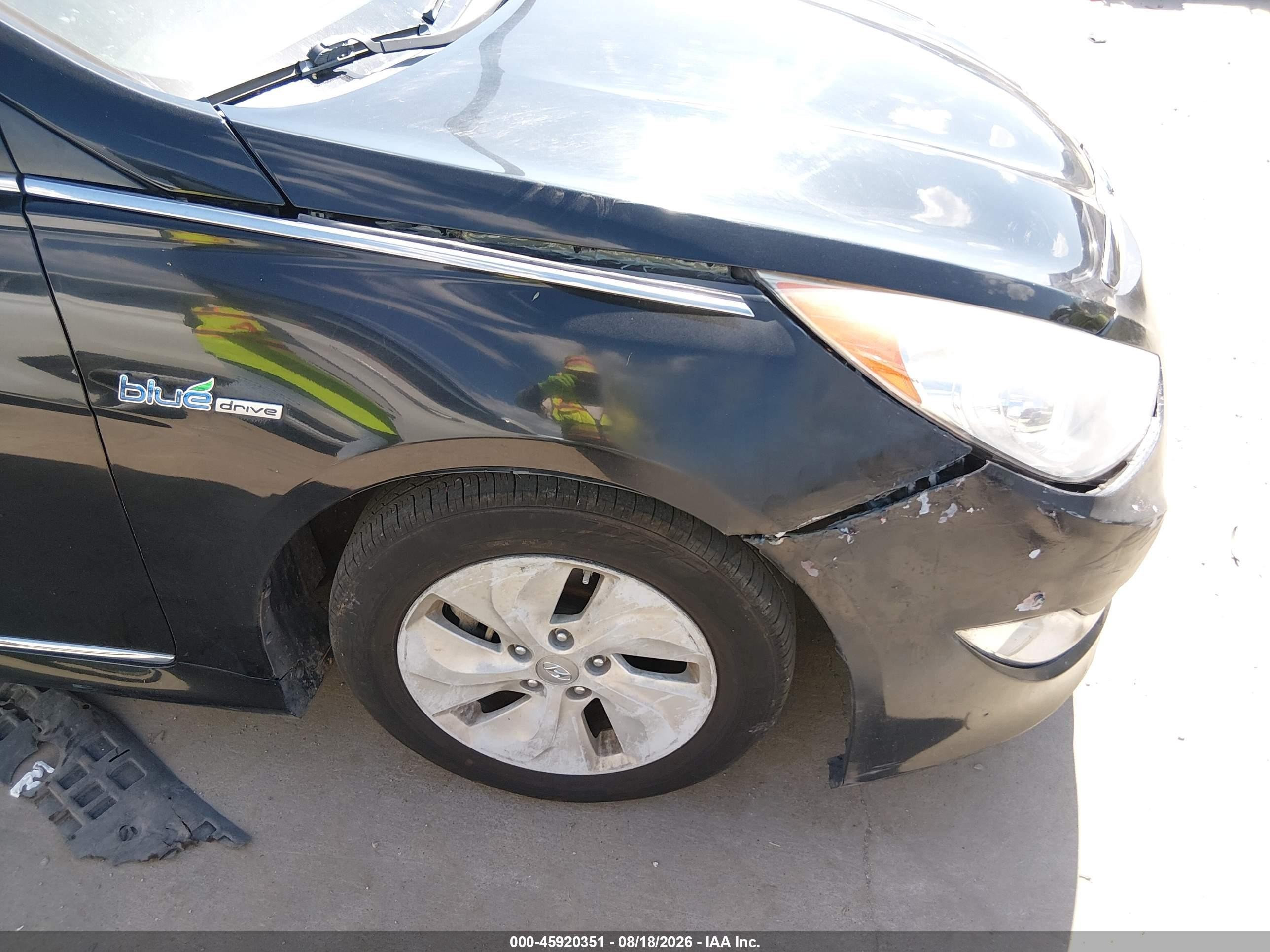 2015 Hyundai Sonata Hybrid   Black vin: KMHEC4A43FA133999