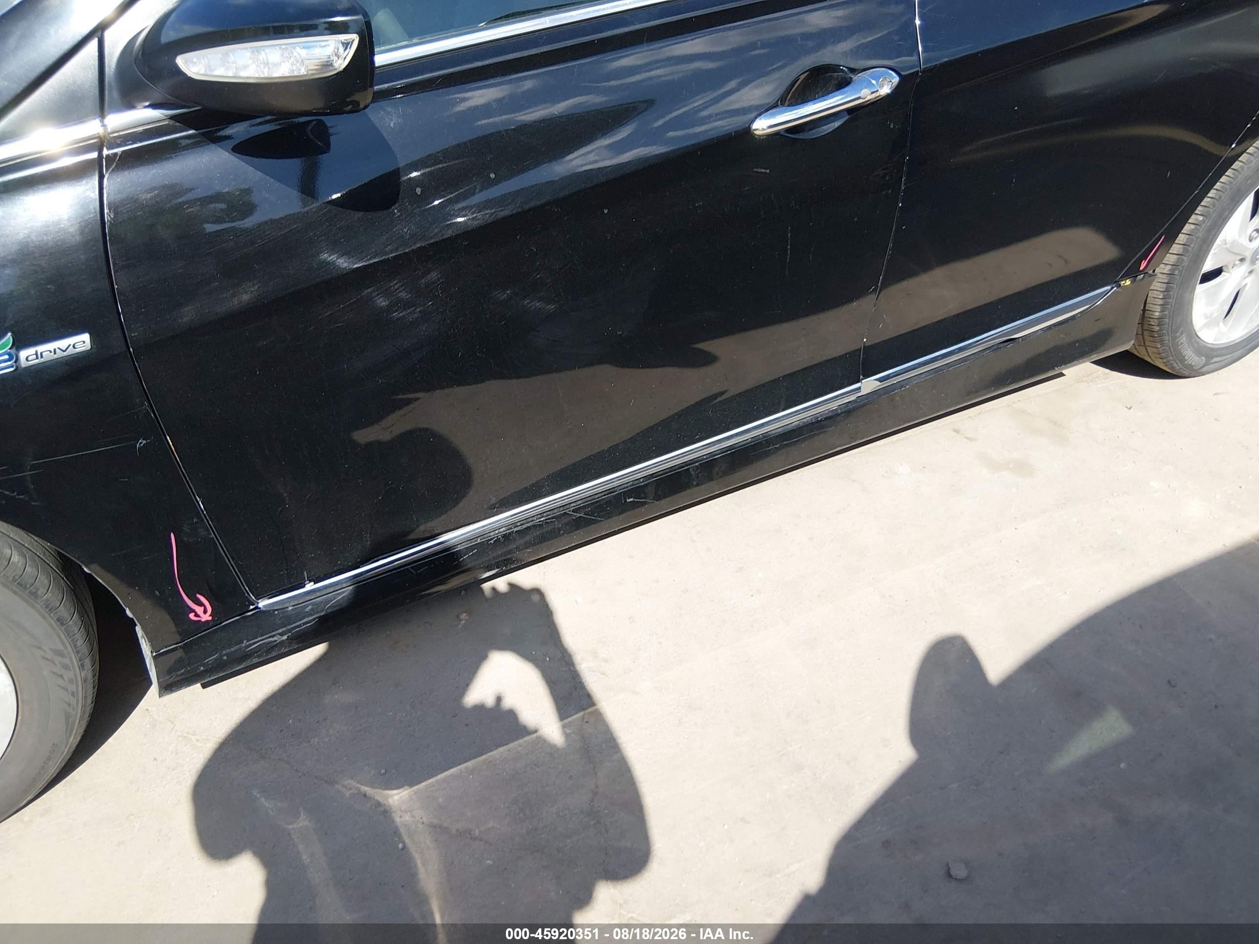 2015 Hyundai Sonata Hybrid   Black vin: KMHEC4A43FA133999