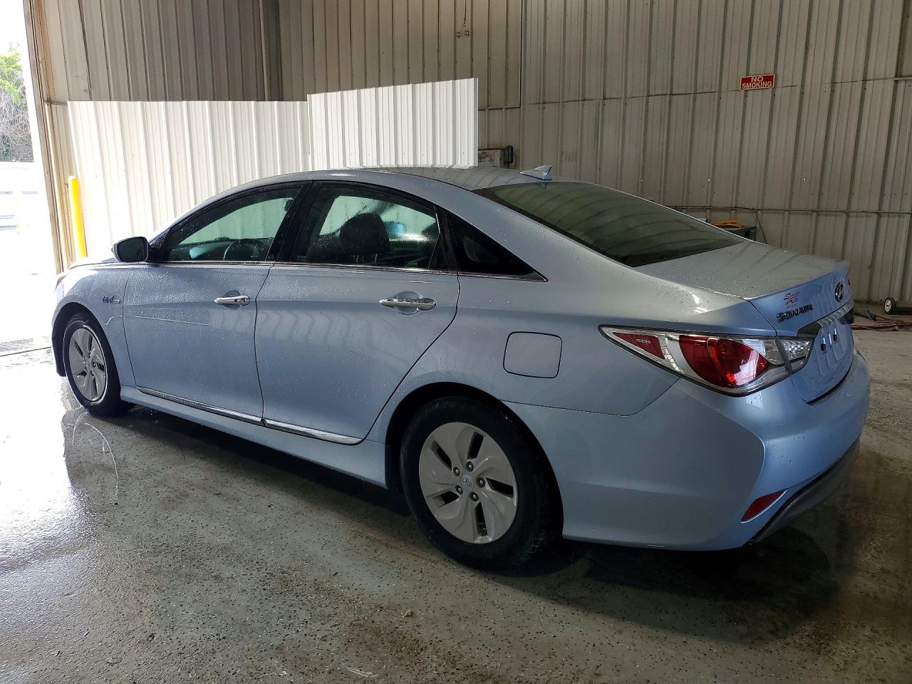2015 Hyundai Sonata Hybrid Base Синий vin: KMHEC4A43FA134912