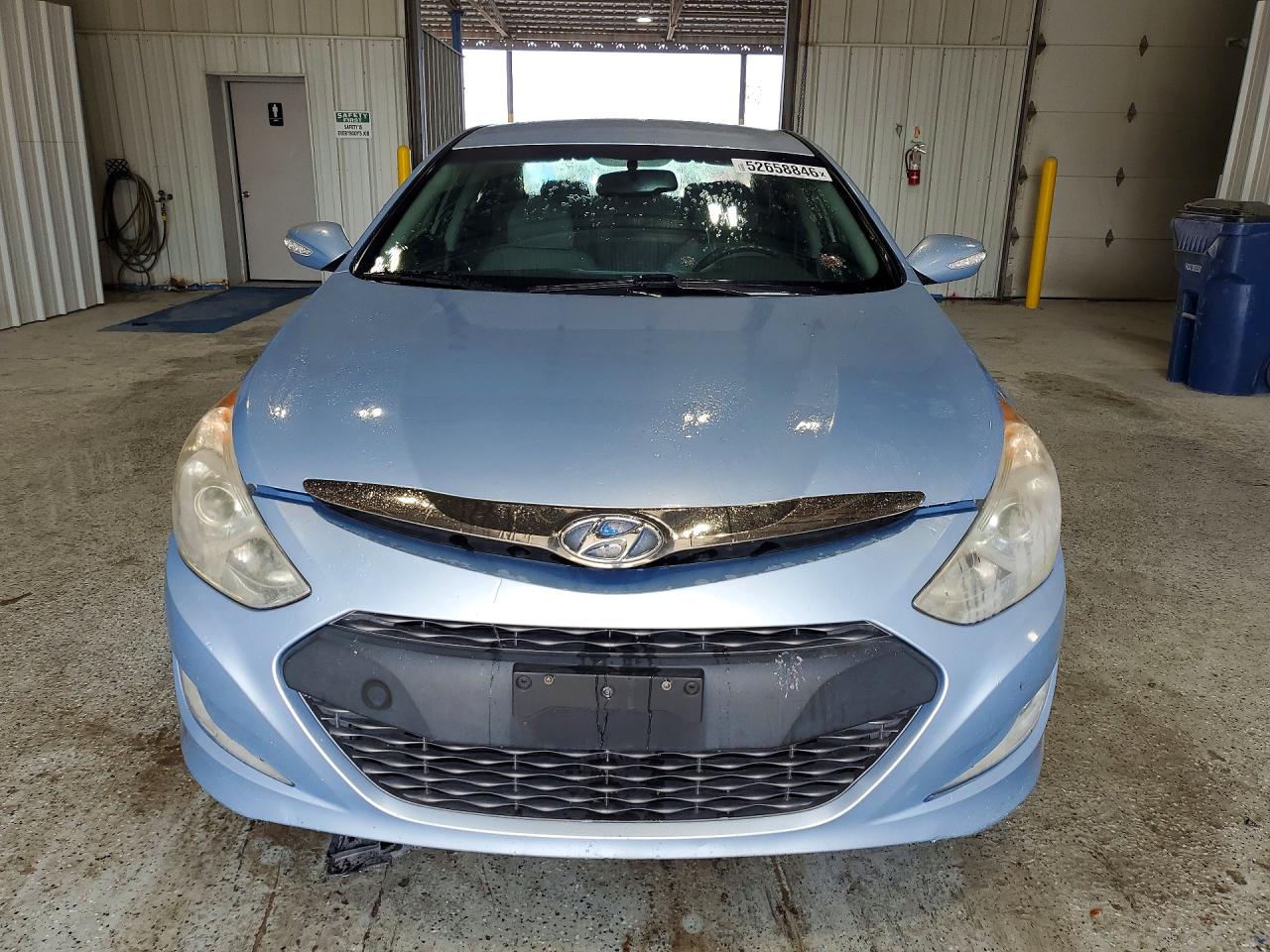 2015 Hyundai Sonata Hybrid Base Синий vin: KMHEC4A43FA134912
