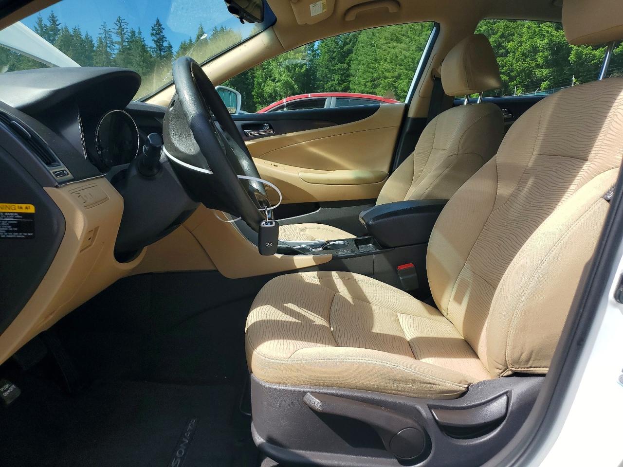2015 Hyundai Sonata Hybrid Base Белый vin: KMHEC4A43FA135378