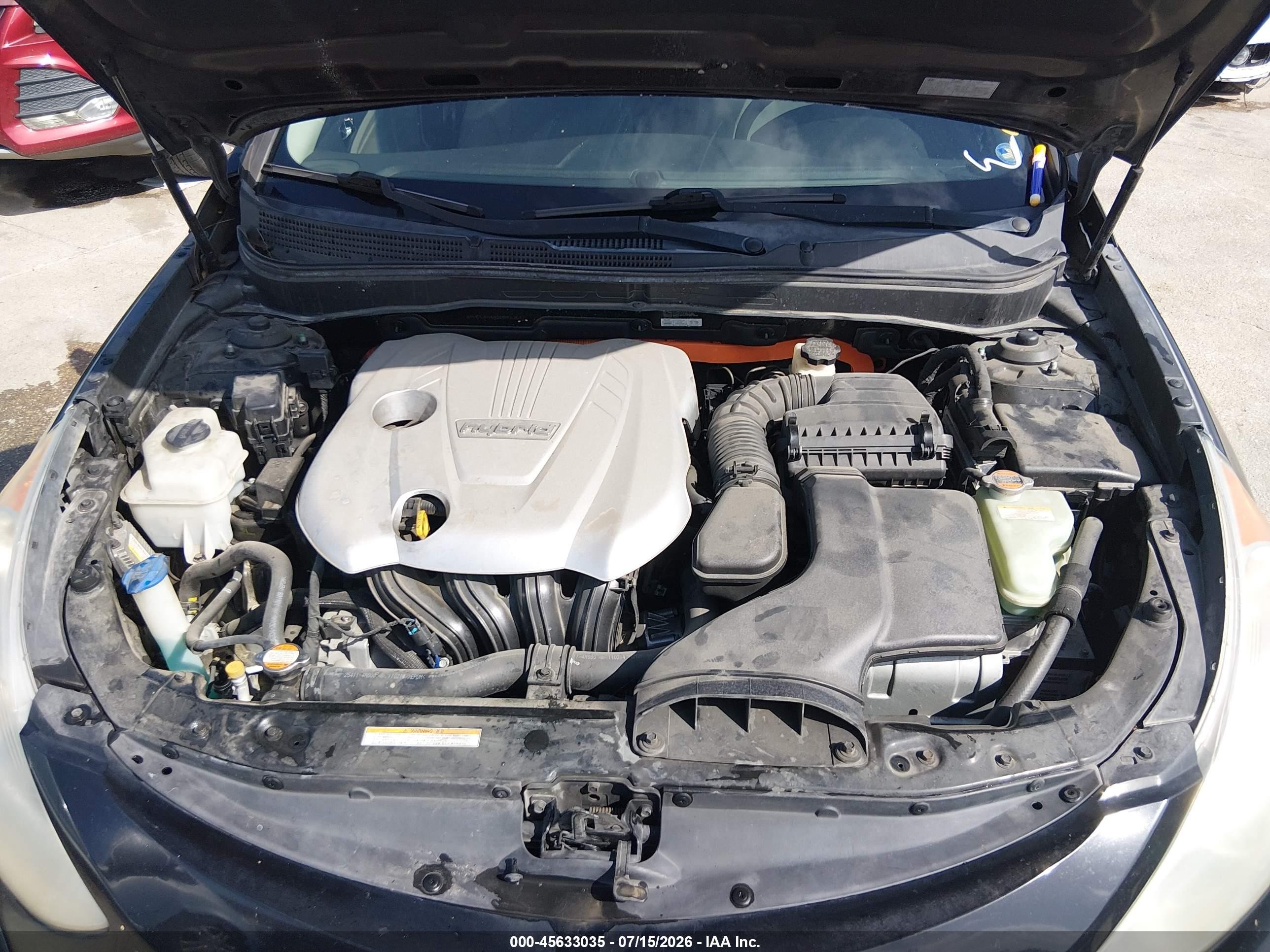 2011 Hyundai Sonata Hybrid   Black vin: KMHEC4A44BA001361