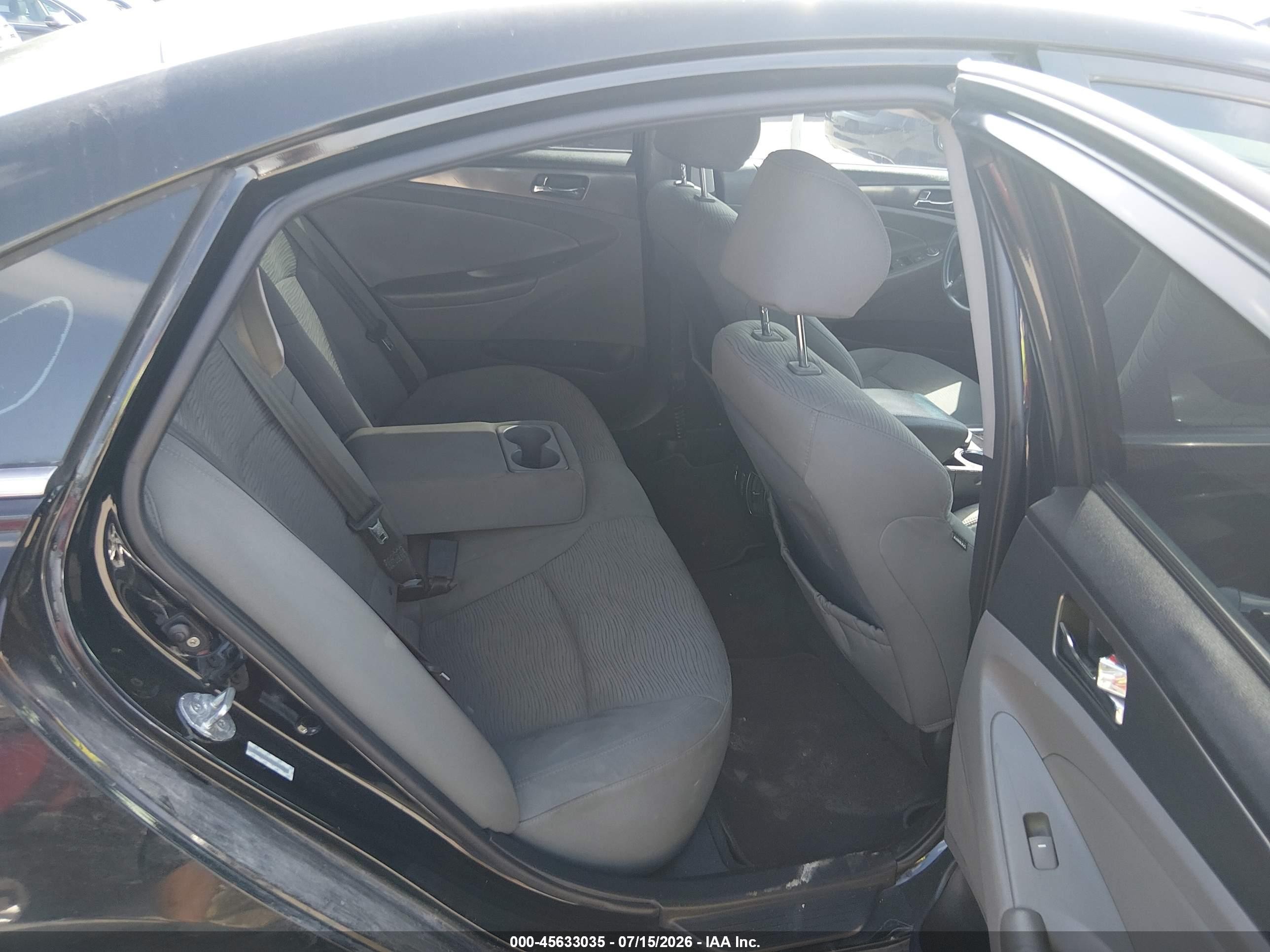 2011 Hyundai Sonata Hybrid   Black vin: KMHEC4A44BA001361