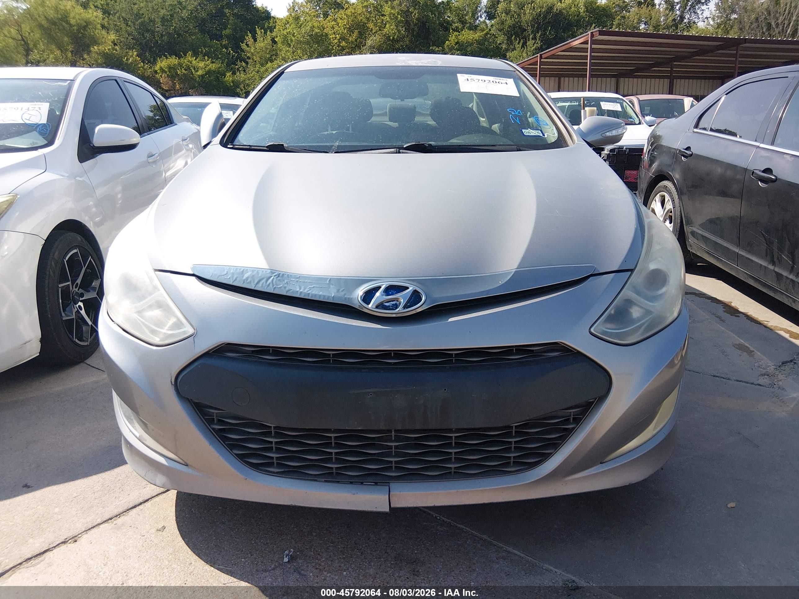 2012 Hyundai Sonata Hybrid   Gray vin: KMHEC4A44CA027279