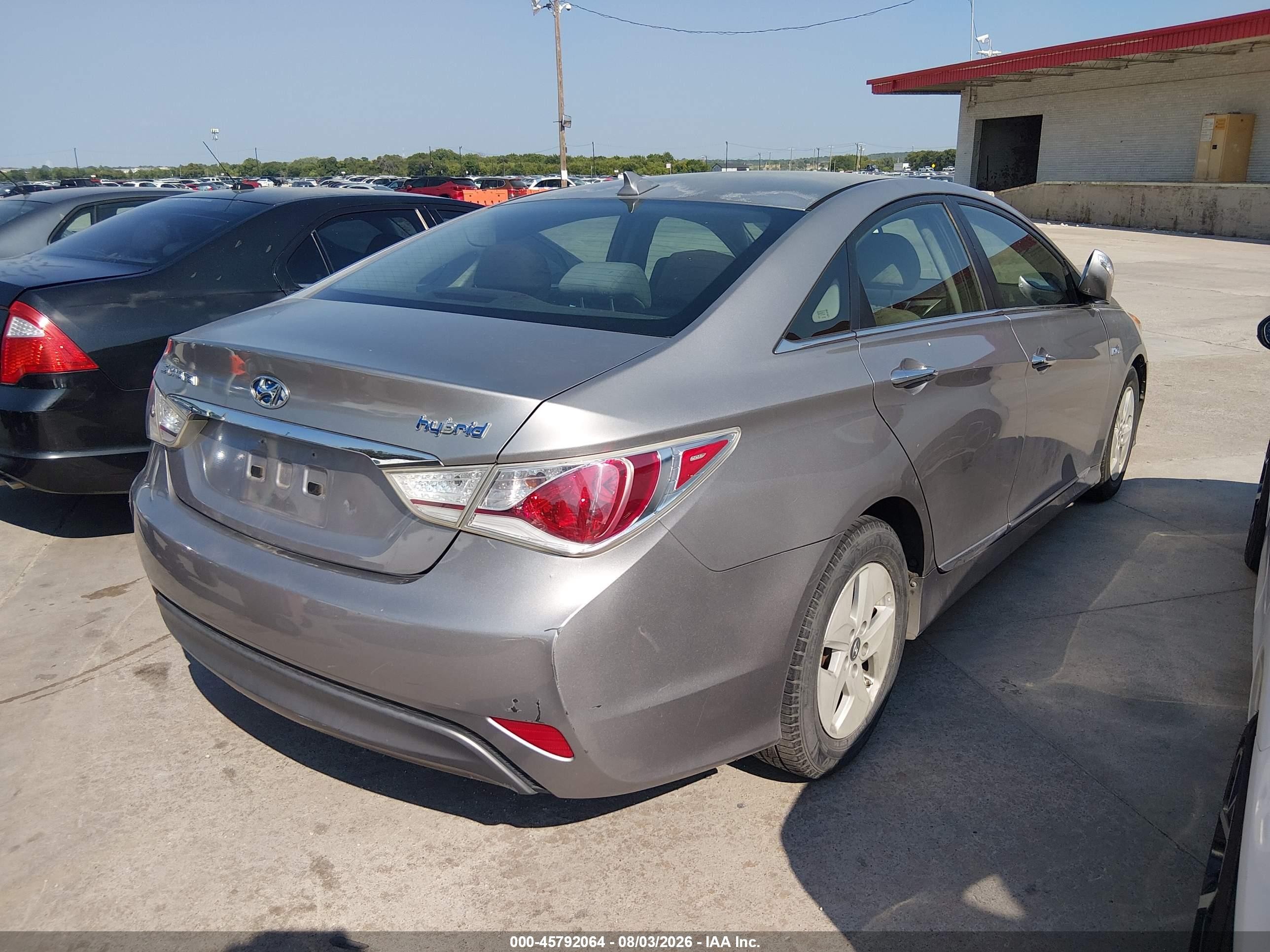 2012 Hyundai Sonata Hybrid   Gray vin: KMHEC4A44CA027279