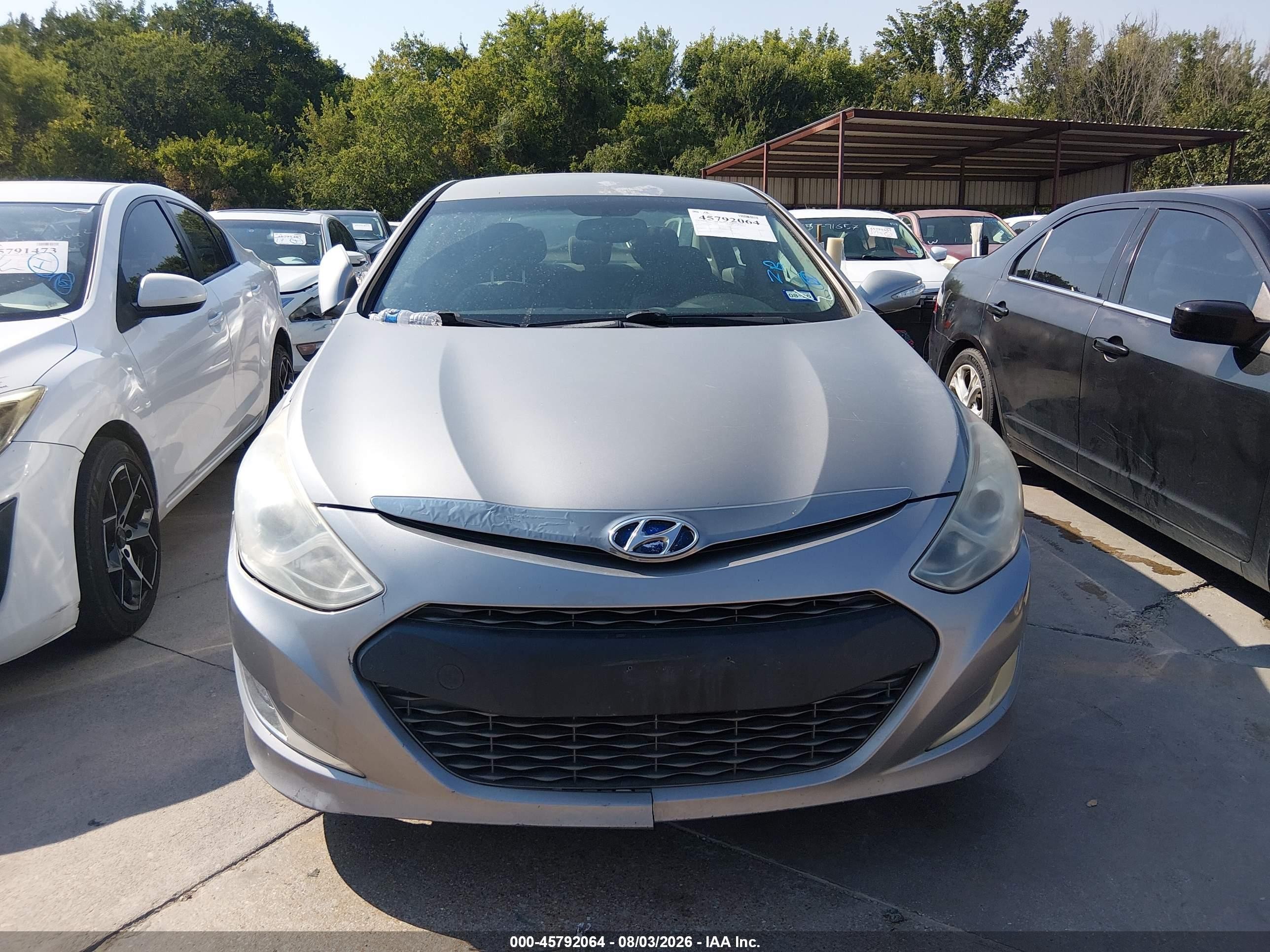 2012 Hyundai Sonata Hybrid   Gray vin: KMHEC4A44CA027279